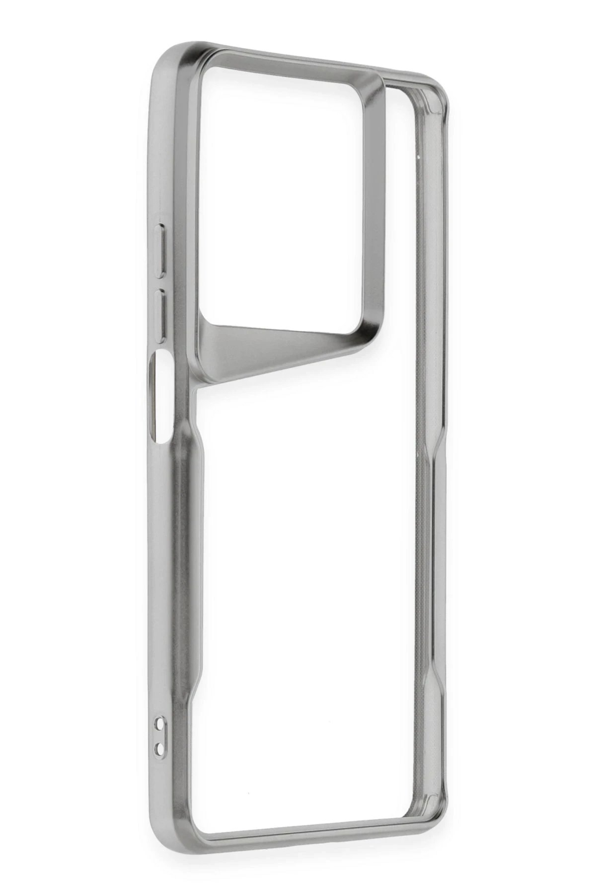 Newface Xiaomi Redmi Note 13 Pro 5G Kılıf Boyi Silikon Kapak - Gümüş