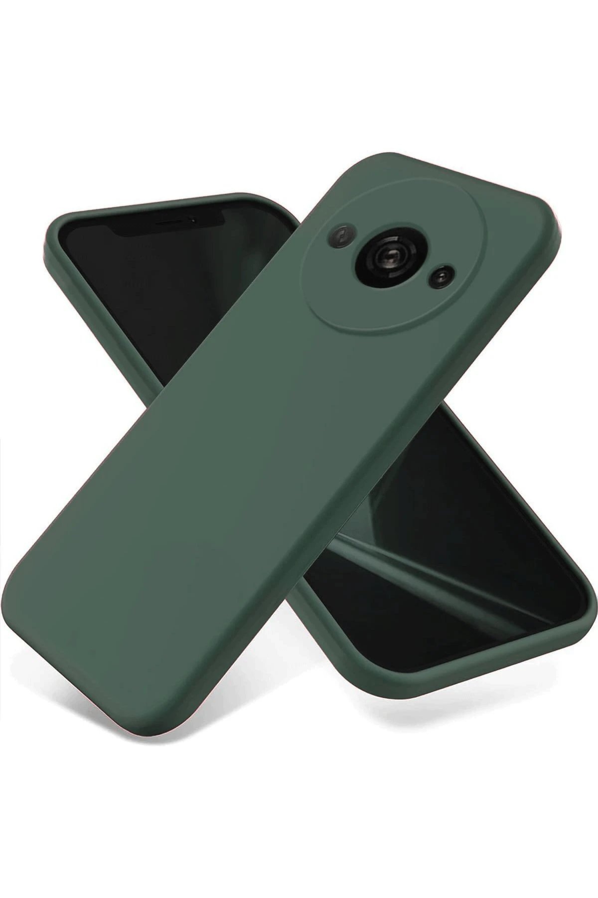 Newface Xiaomi Redmi A3 4G Kılıf First Silikon - Koyu Yeşil