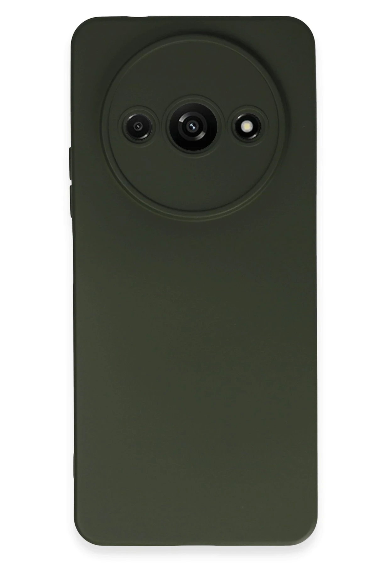 Newface Xiaomi Redmi A3 4G Kılıf Nano içi Kadife Silikon - Koyu Yeşil