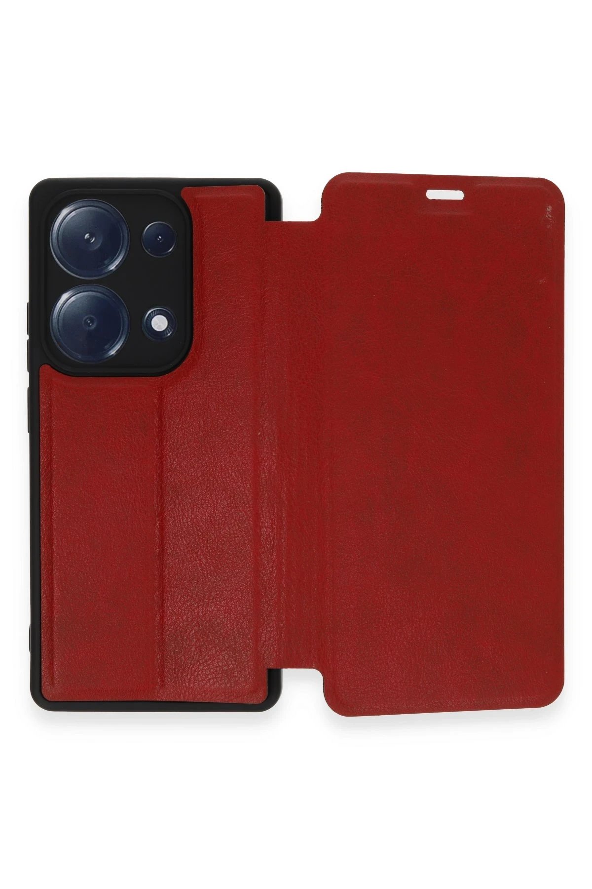 Newface Xiaomi Redmi Note 13 Pro 4G Kılıf Flip Cover - Kırmızı