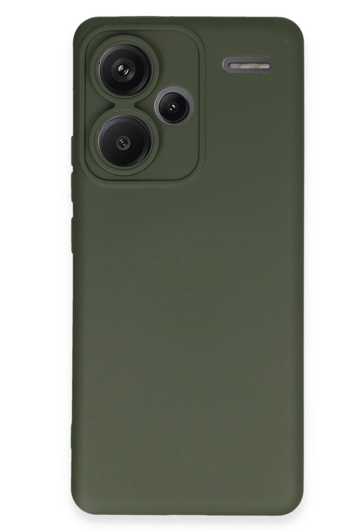 Newface Xiaomi Redmi Note 13 Pro Plus Kılıf Nano içi Kadife Silikon - Koyu Yeşil