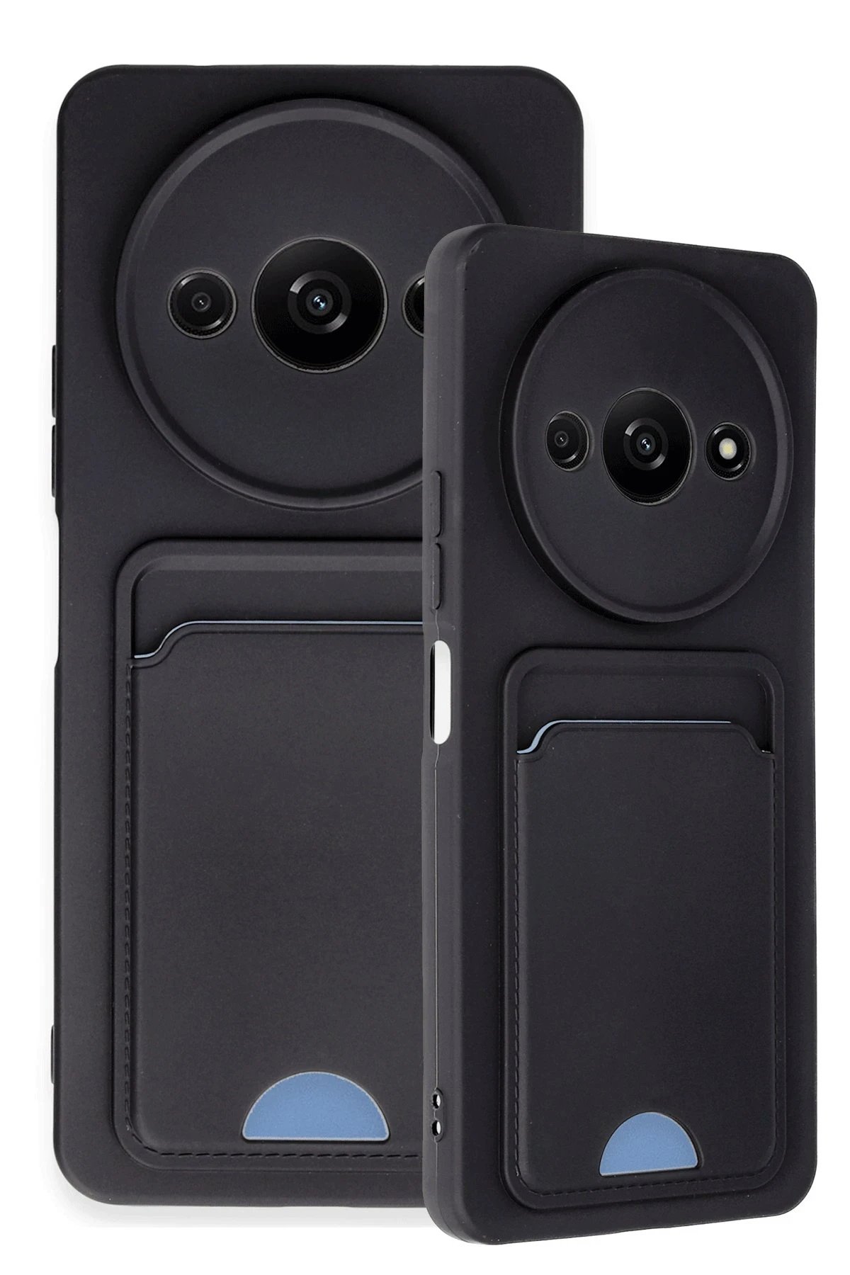 Newface Xiaomi Redmi A3 4G Kılıf Kelvin Kartvizitli Silikon - Siyah