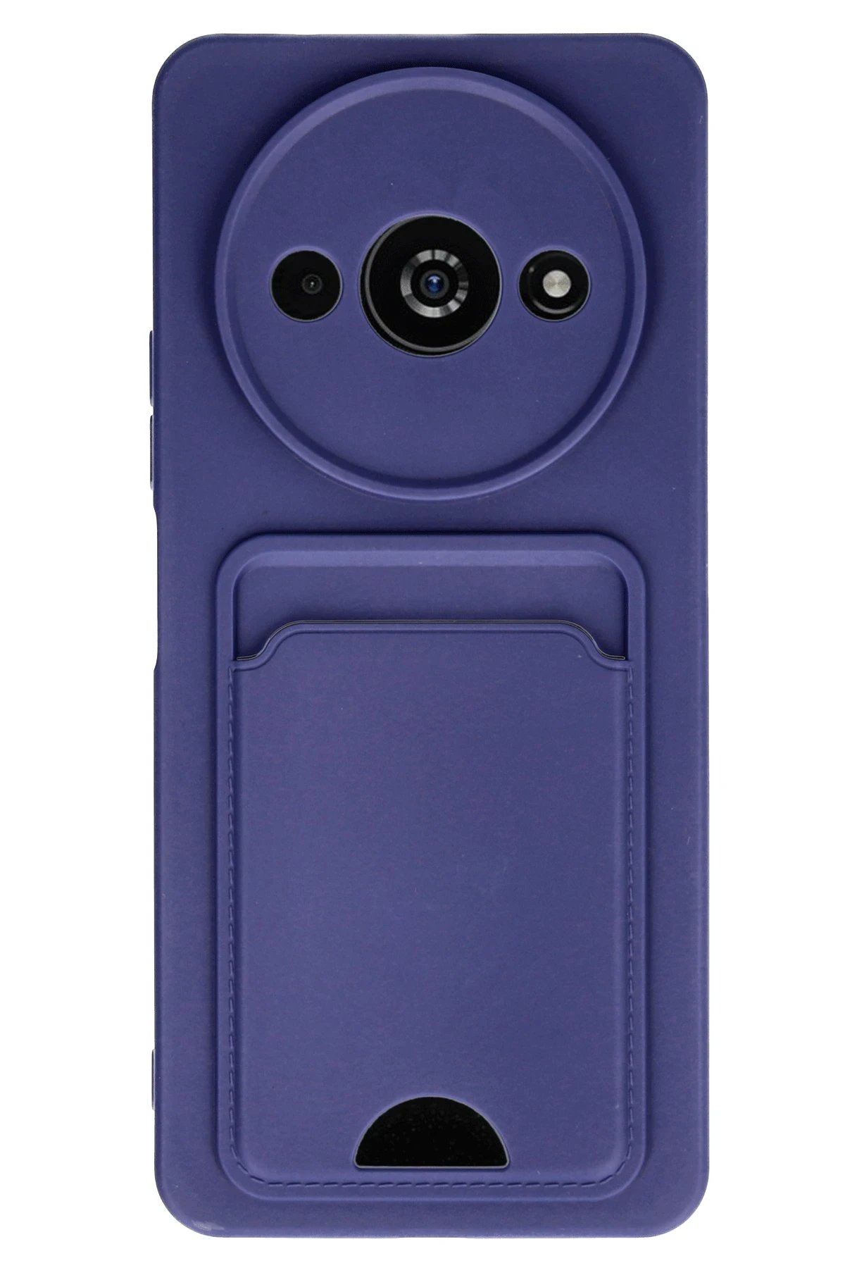 Newface Xiaomi Redmi A3 4G Kılıf Kelvin Kartvizitli Silikon - Lacivert