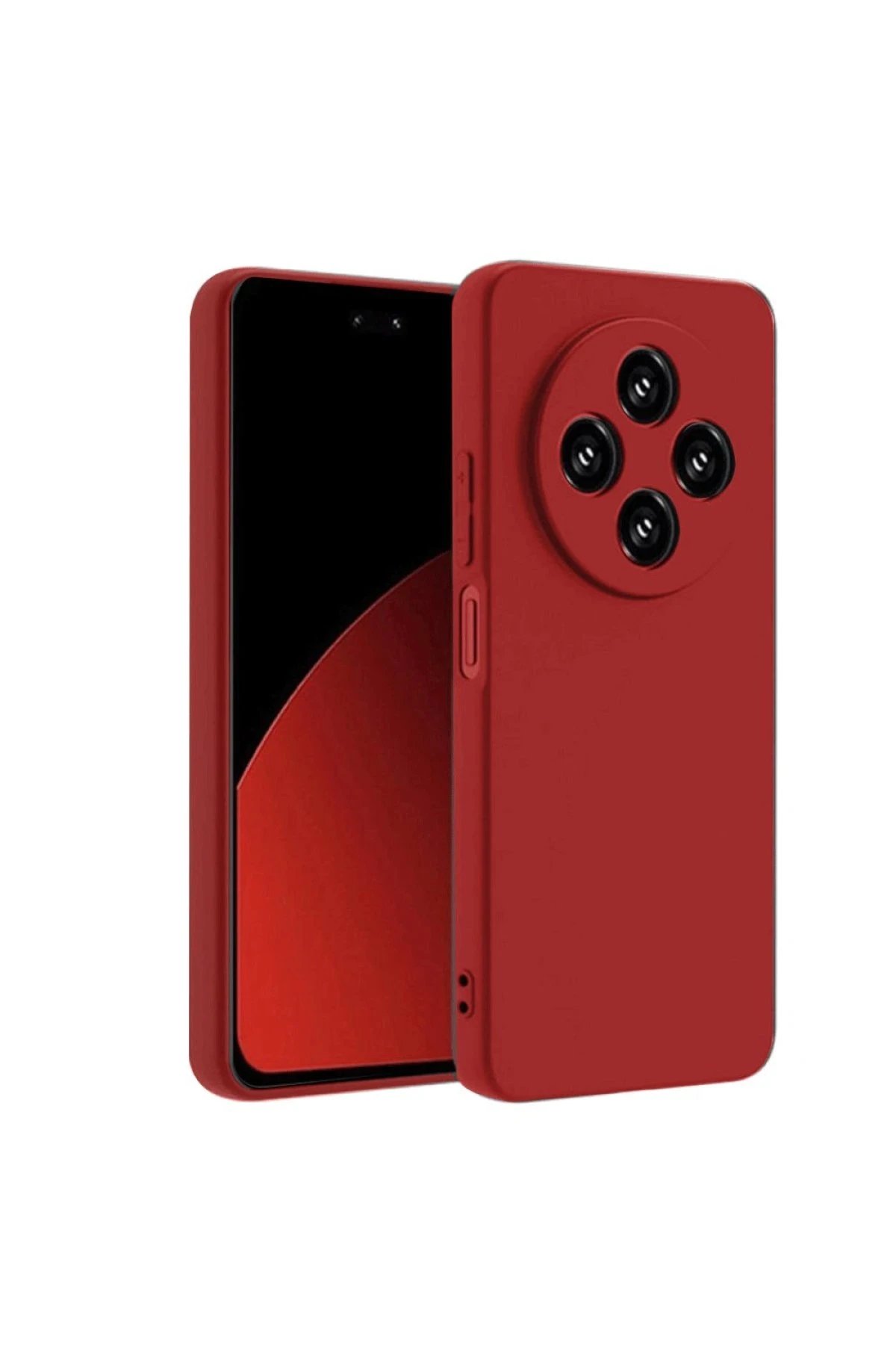 Newface Xiaomi Redmi 14C Kılıf Nano içi Kadife Silikon - Kırmızı