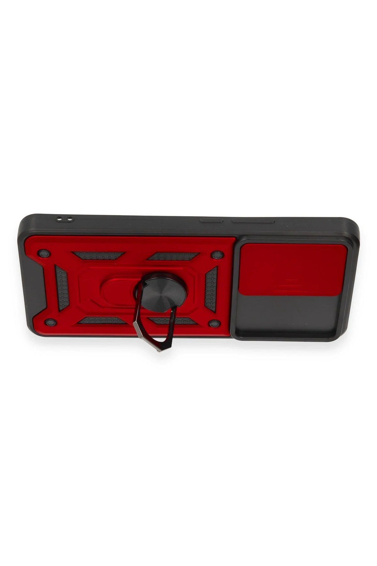 Newface Xiaomi Mi 12T Pro Kılıf Pars Lens Yüzüklü Silikon - Kırmızı