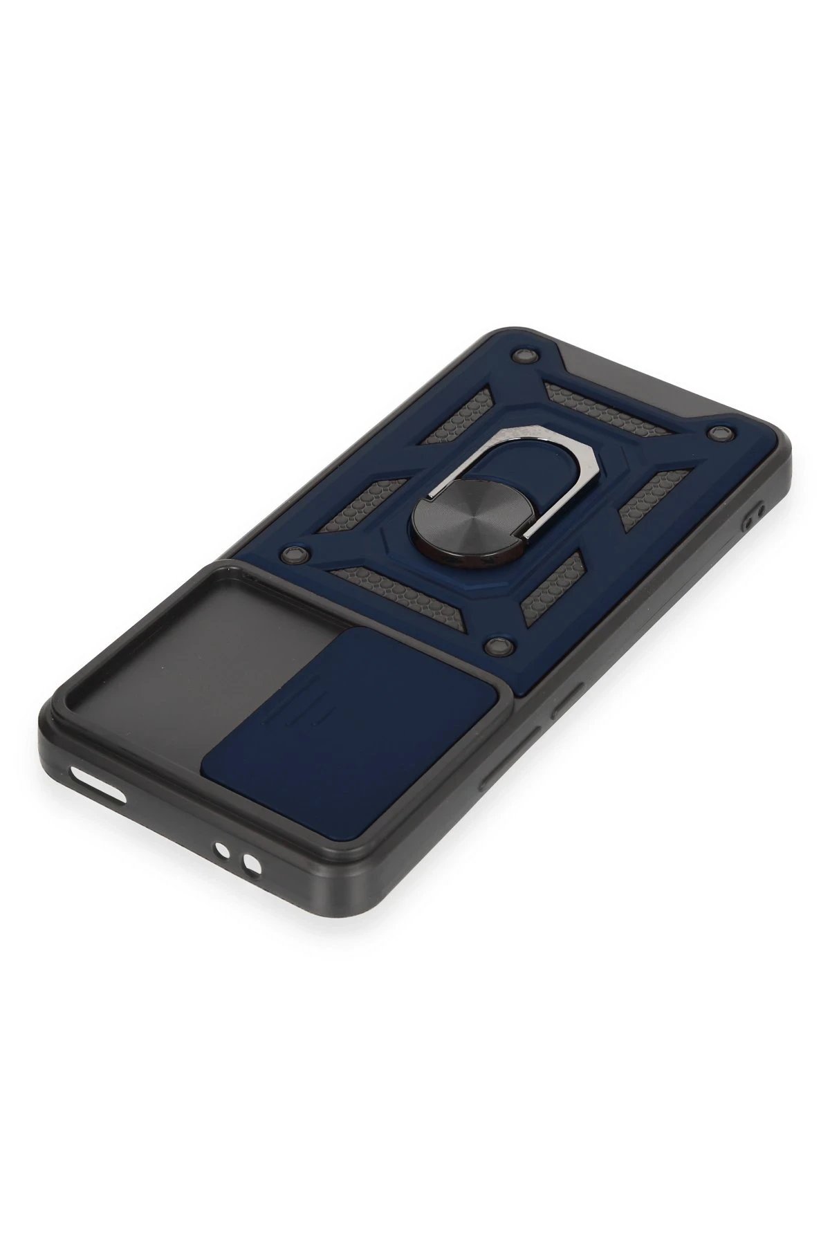 Newface Xiaomi Mi 12T Pro Kılıf Pars Lens Yüzüklü Silikon - Lacivert