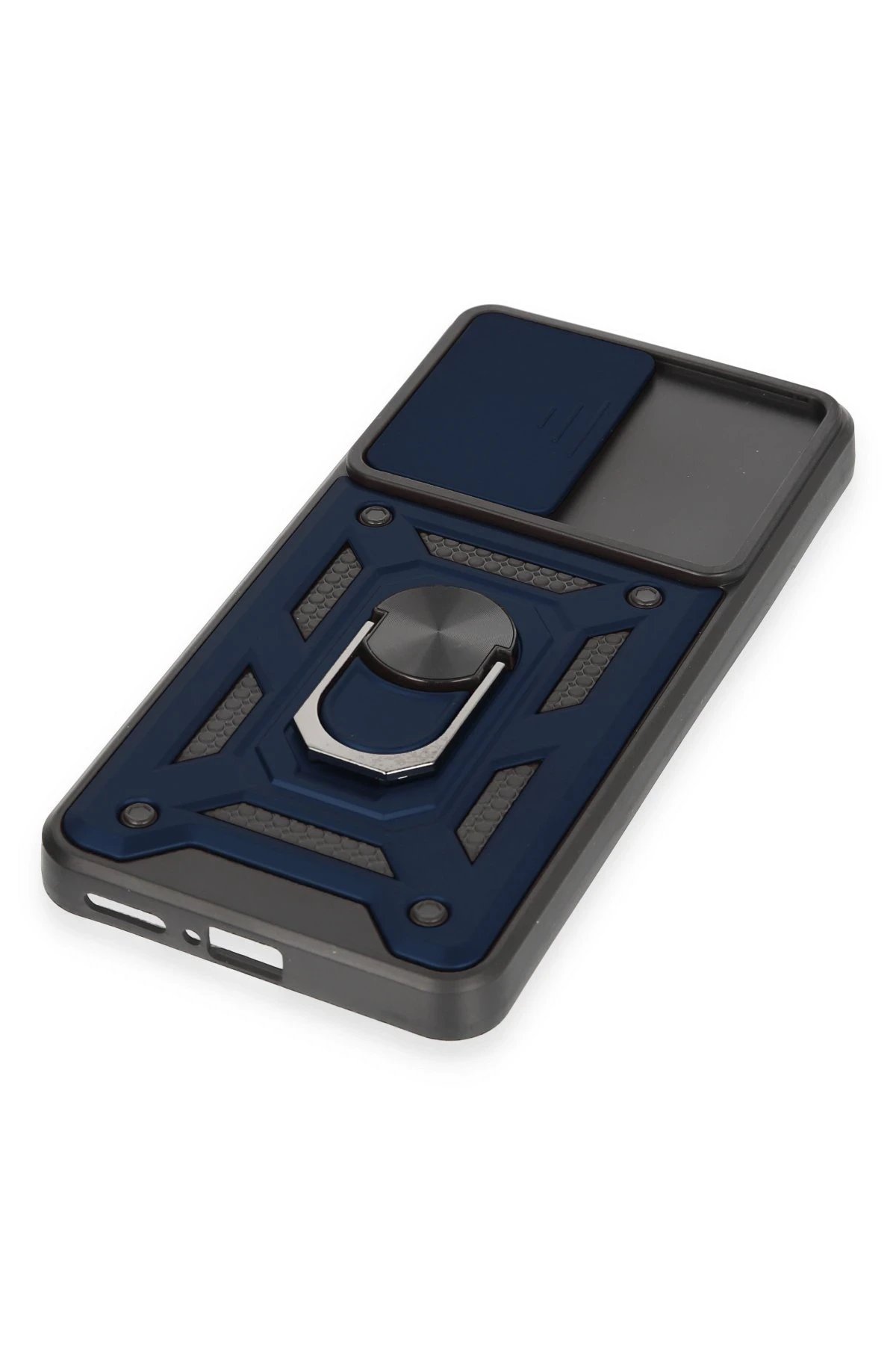 Newface Xiaomi Mi 12T Pro Kılıf Pars Lens Yüzüklü Silikon - Lacivert