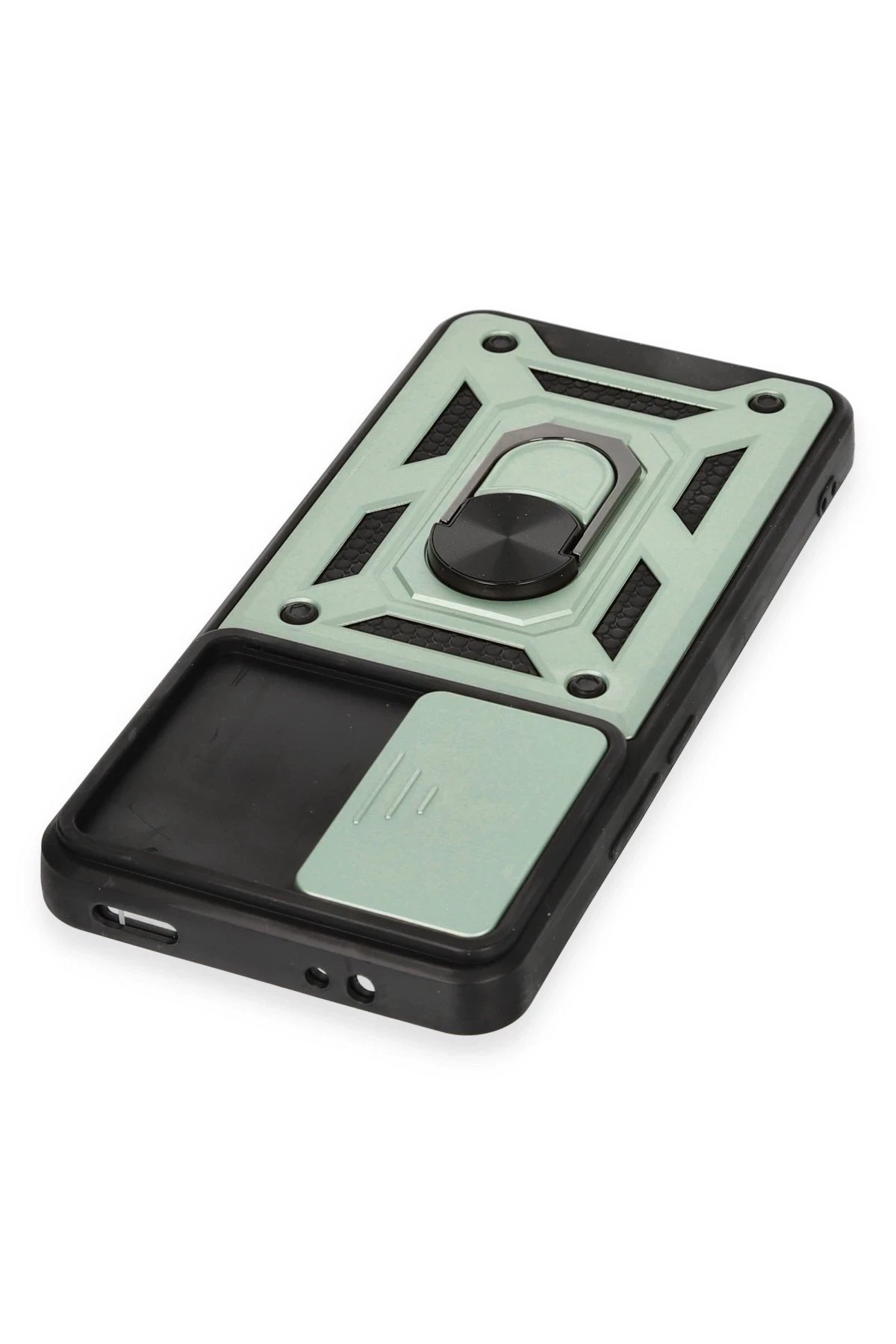 Newface Xiaomi Mi 12T Pro Kılıf Pars Lens Yüzüklü Silikon - Yeşil