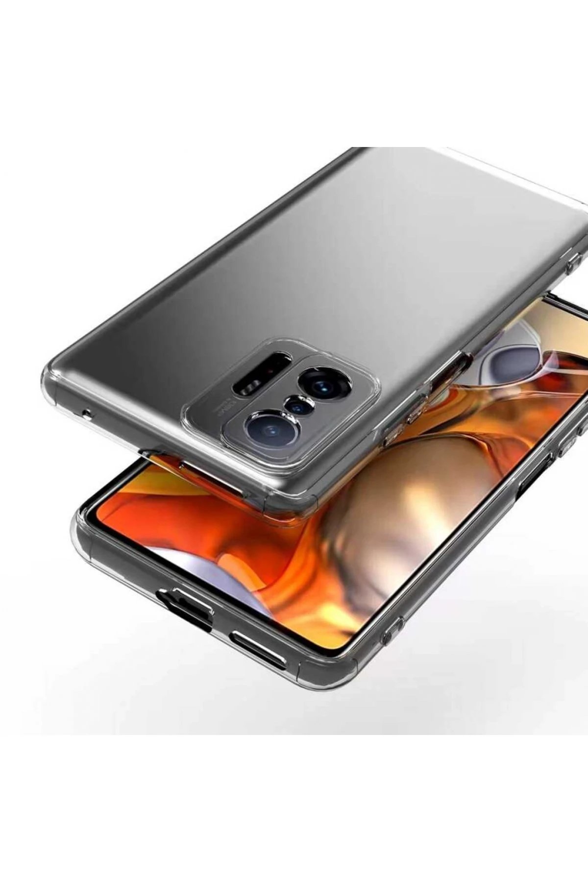 Newface Xiaomi Mi 11T Pro Kılıf Lüx Şeffaf Silikon