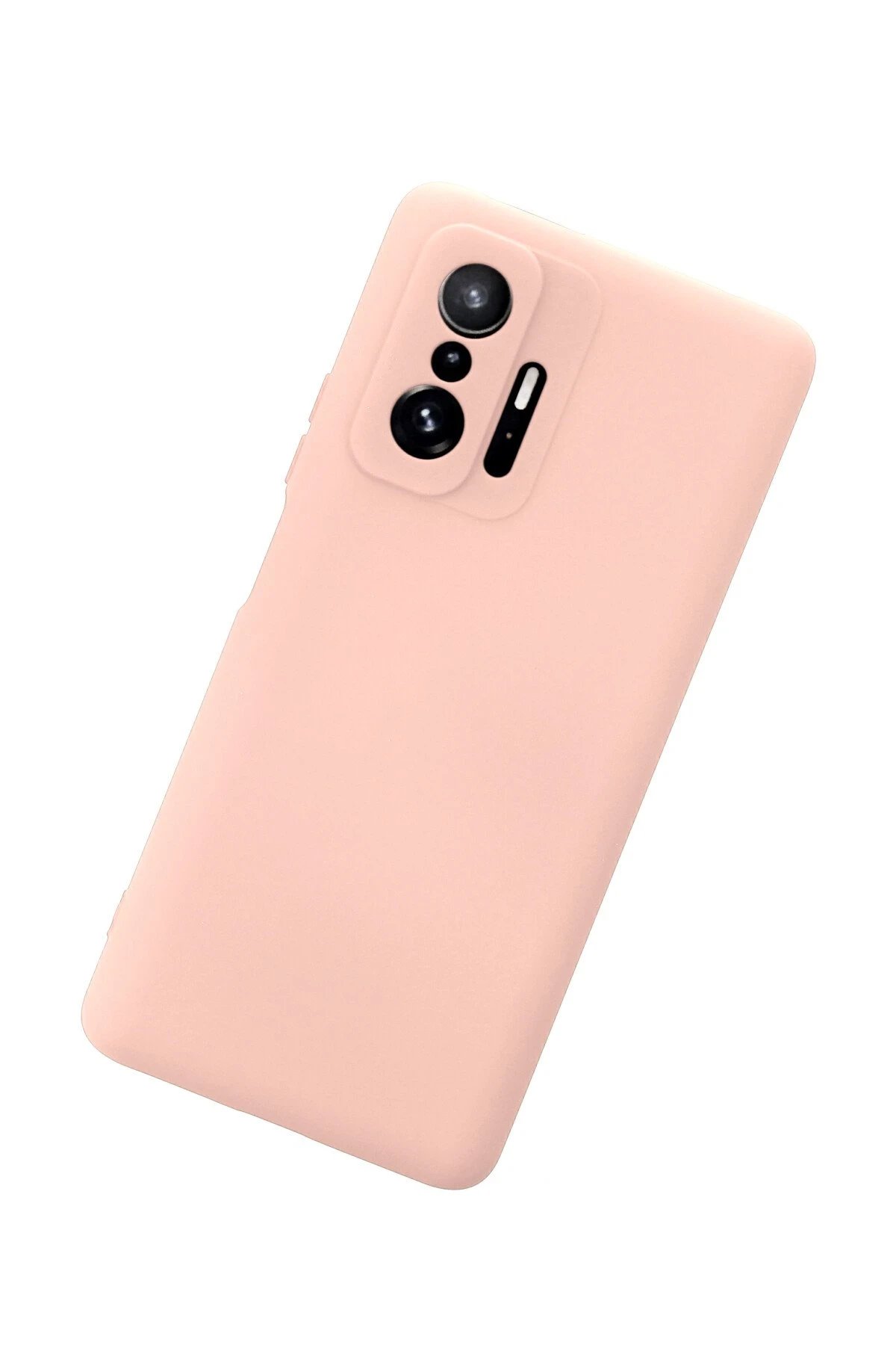 Newface Xiaomi Mi 11T Pro Kılıf Nano içi Kadife Silikon - Pudra