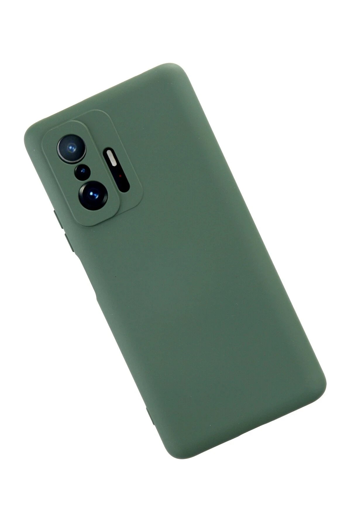 Newface Xiaomi Mi 11T Pro Kılıf Nano içi Kadife Silikon - Koyu Yeşil