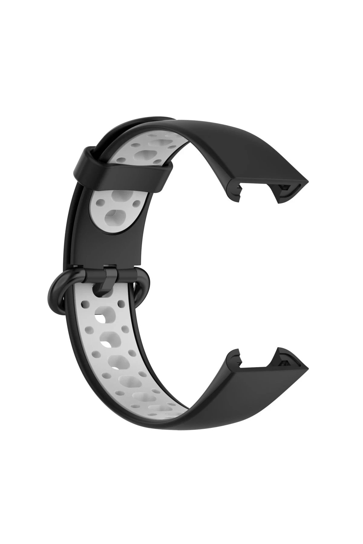 Newface Xiaomi Redmi Watch 2 Spor Delikli Kordon - Siyah-Gri