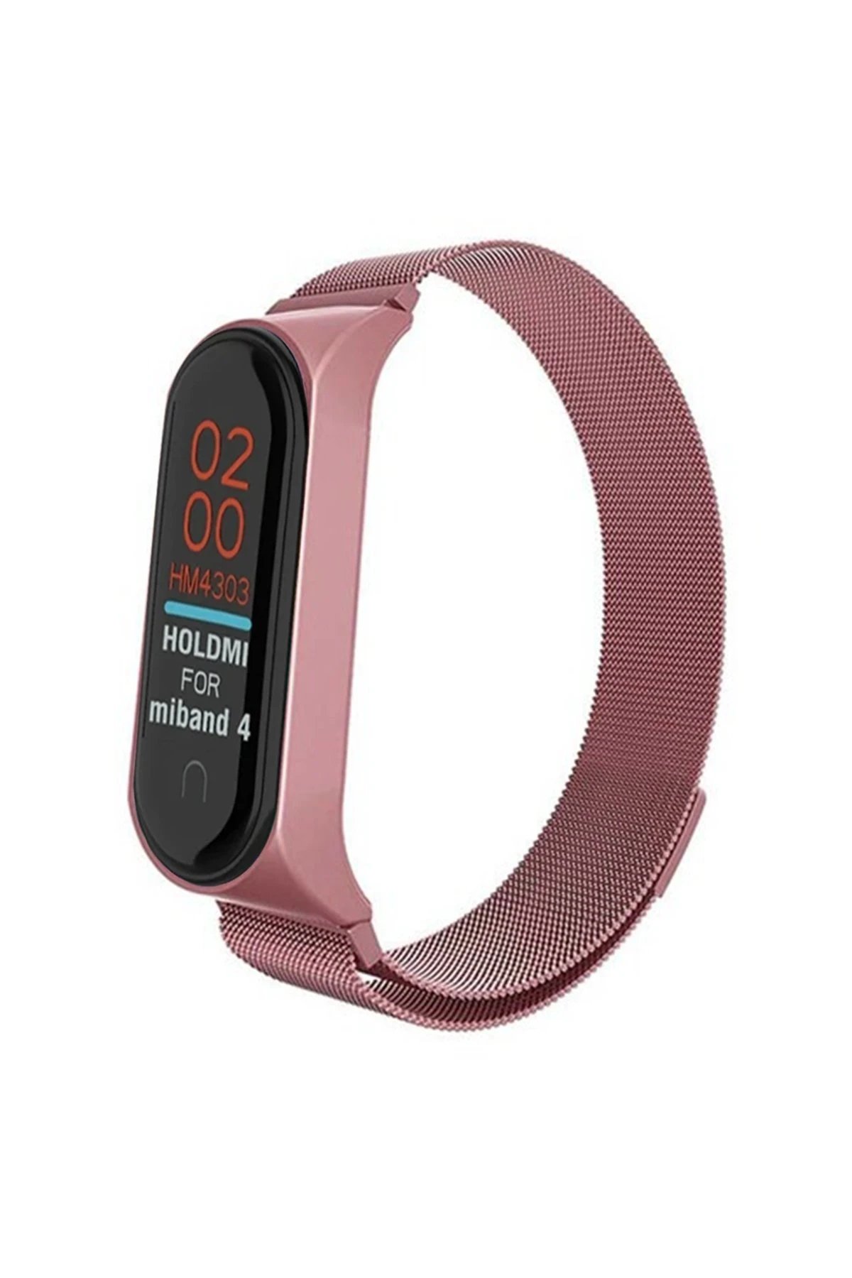 Newface Xiaomi Mi Band 4 Metal Mıknatıslı Kordon - Rose