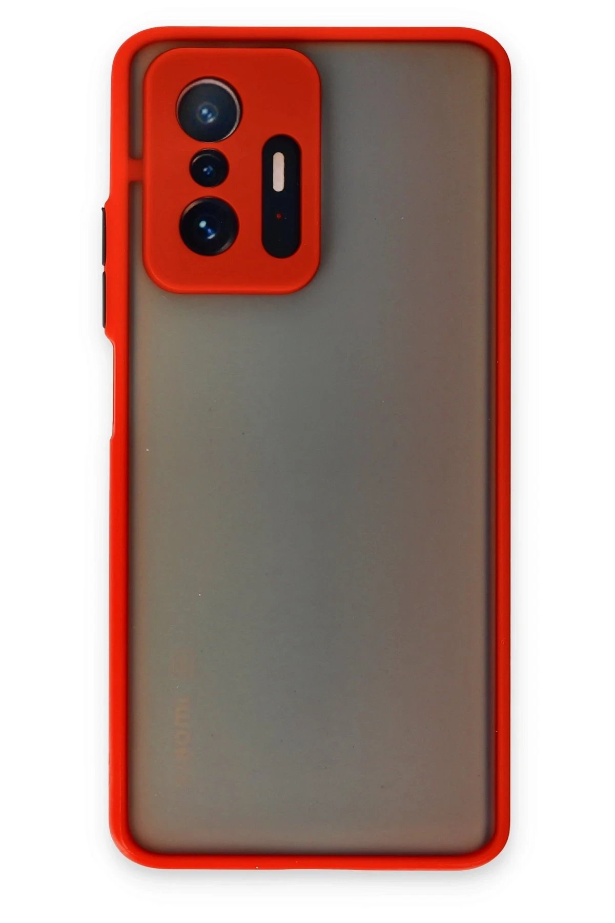 Newface Xiaomi Mi 11T Pro Kılıf Montreal Silikon Kapak - Kırmızı