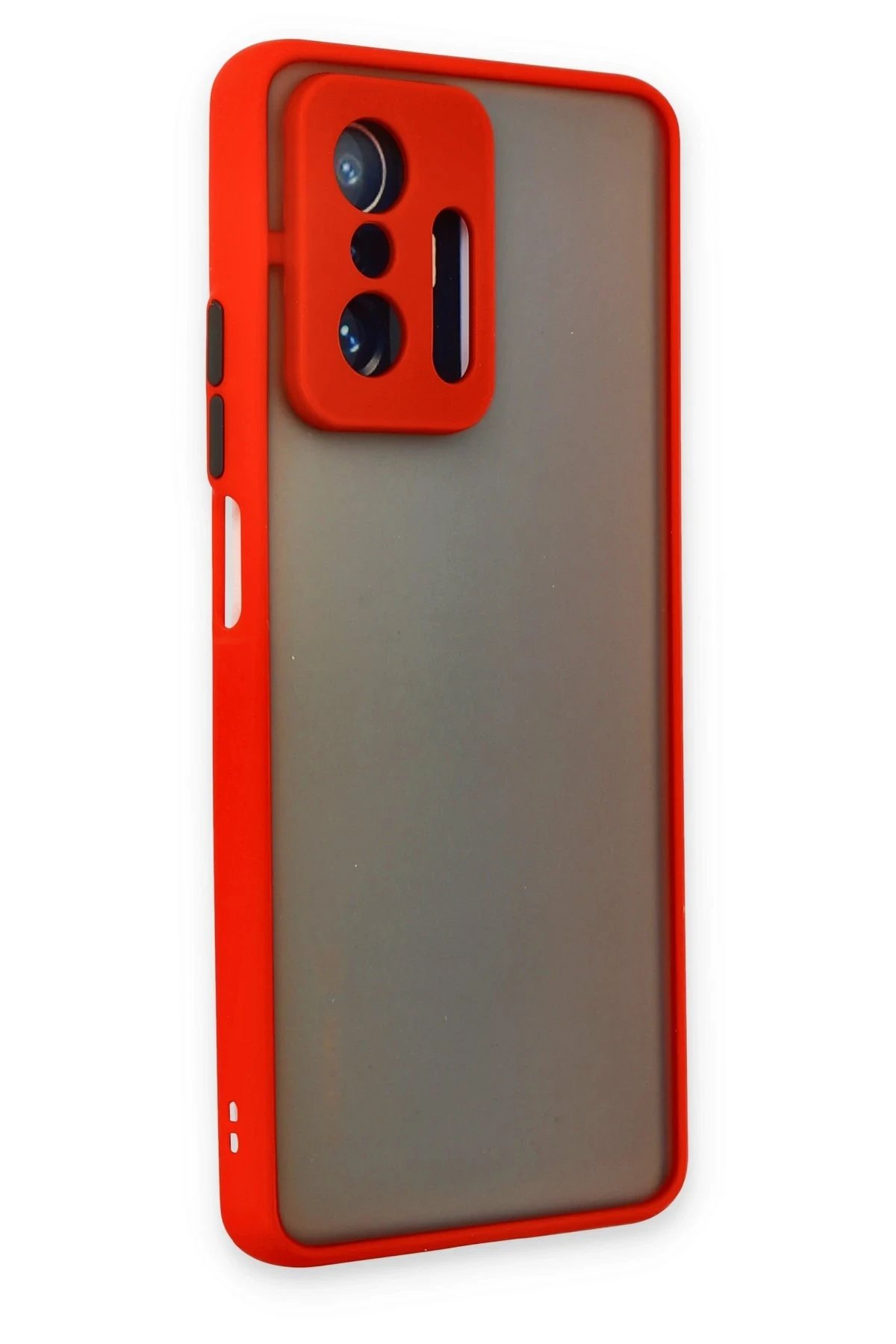 Newface Xiaomi Mi 11T Pro Kılıf Montreal Silikon Kapak - Kırmızı