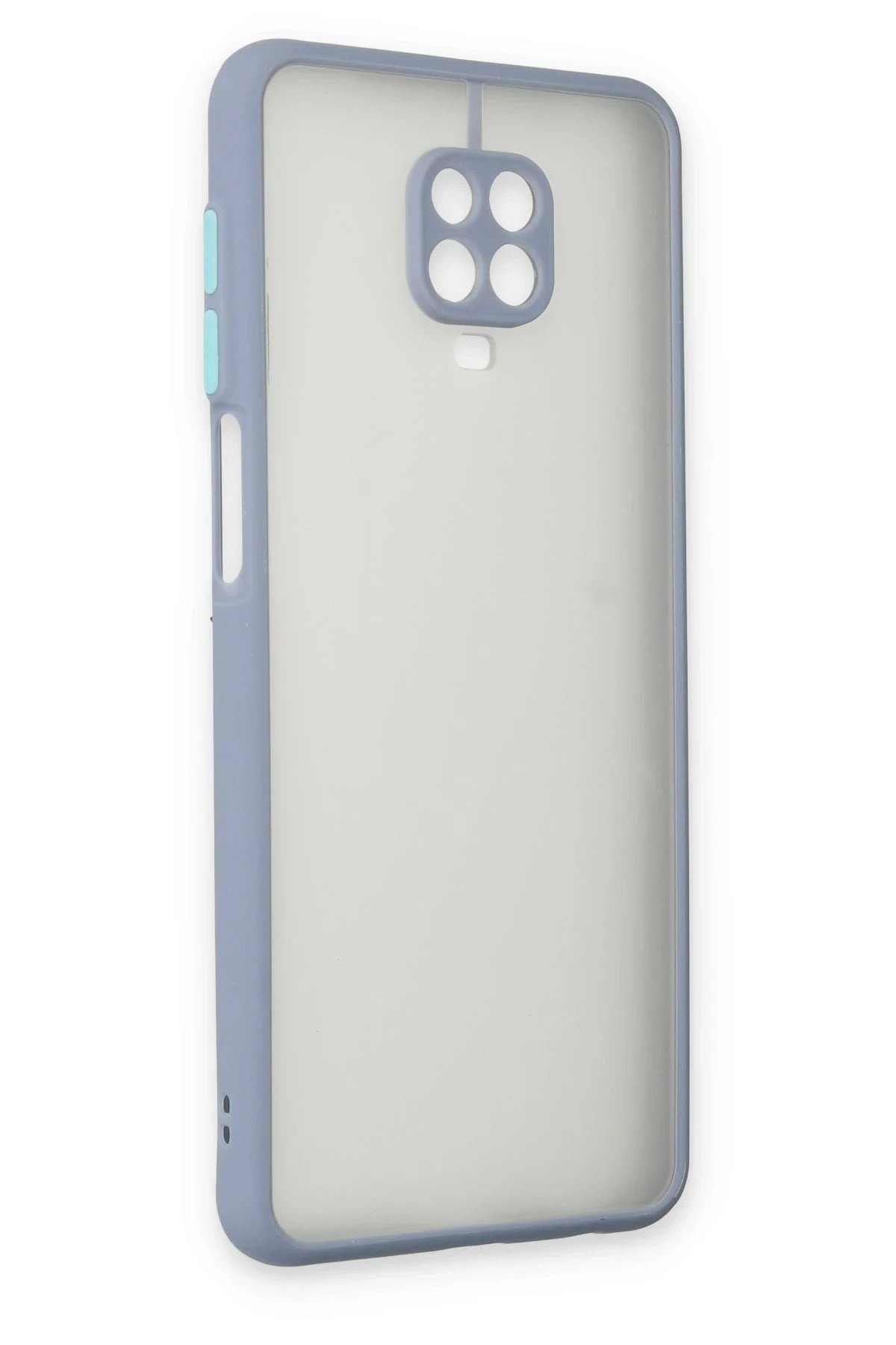 Newface Xiaomi Redmi Note 9 Pro Kılıf Montreal Silikon Kapak - Gri