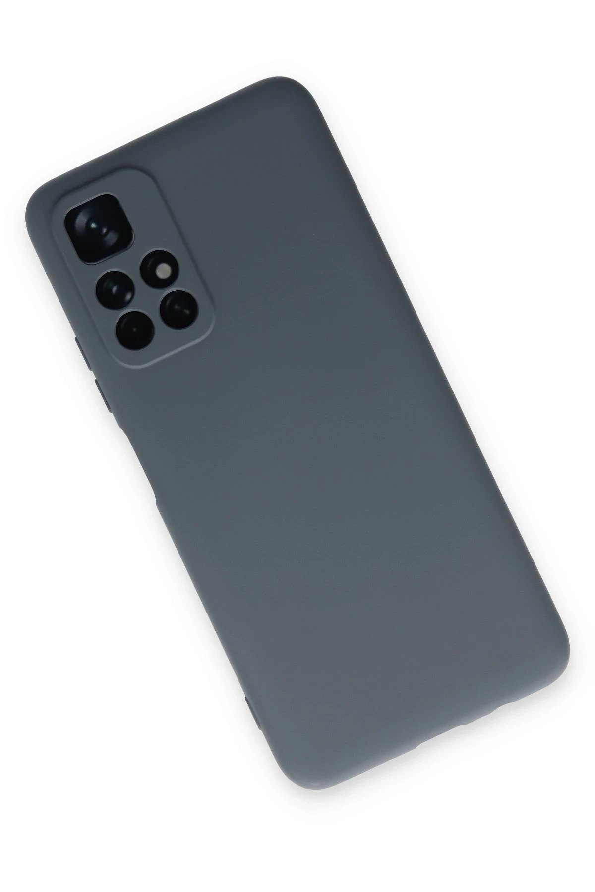 Newface Xiaomi Redmi Note 11T Kılıf Nano içi Kadife Silikon - Gri