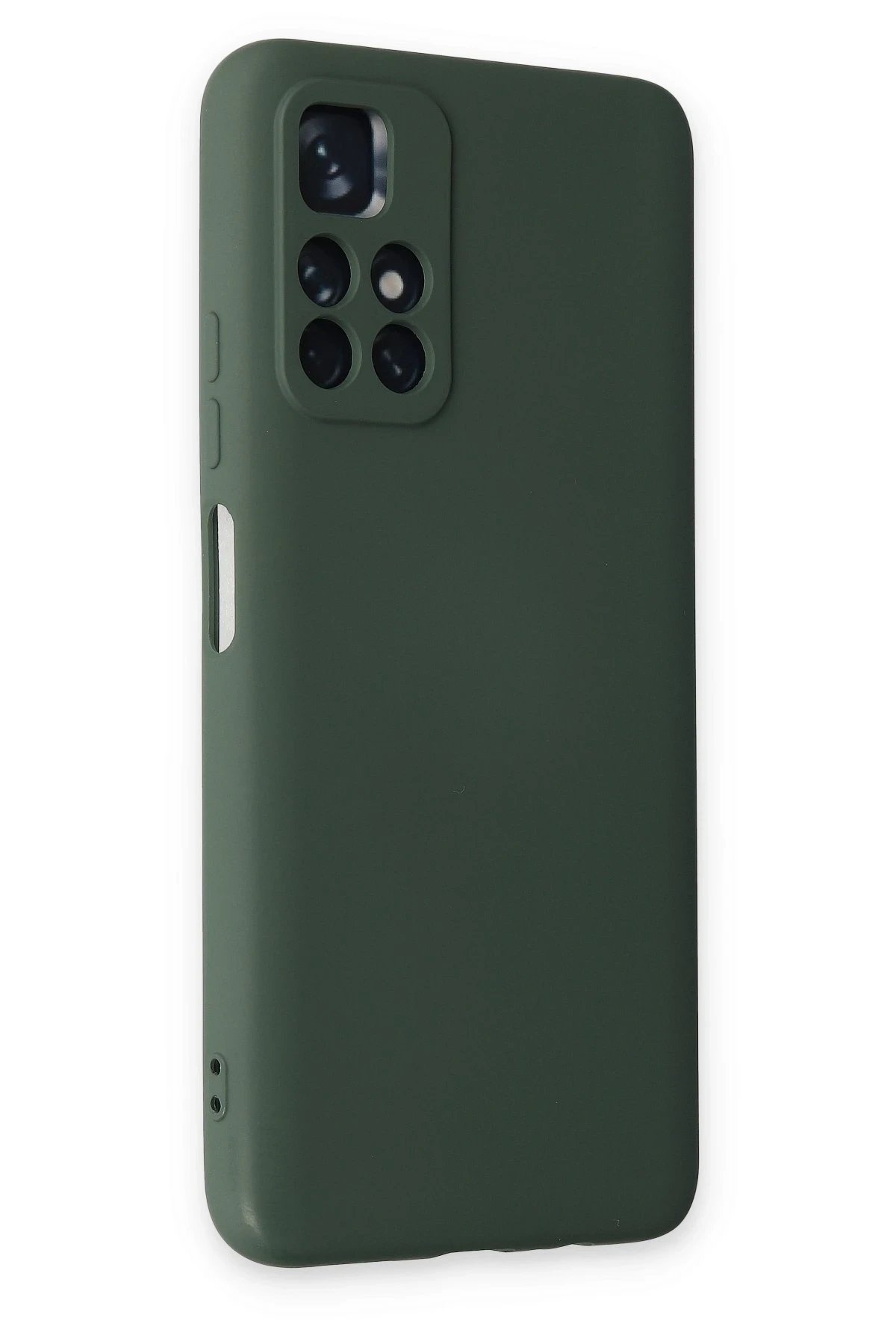 Newface Xiaomi Redmi Note 11T Kılıf Nano içi Kadife Silikon - Koyu Yeşil