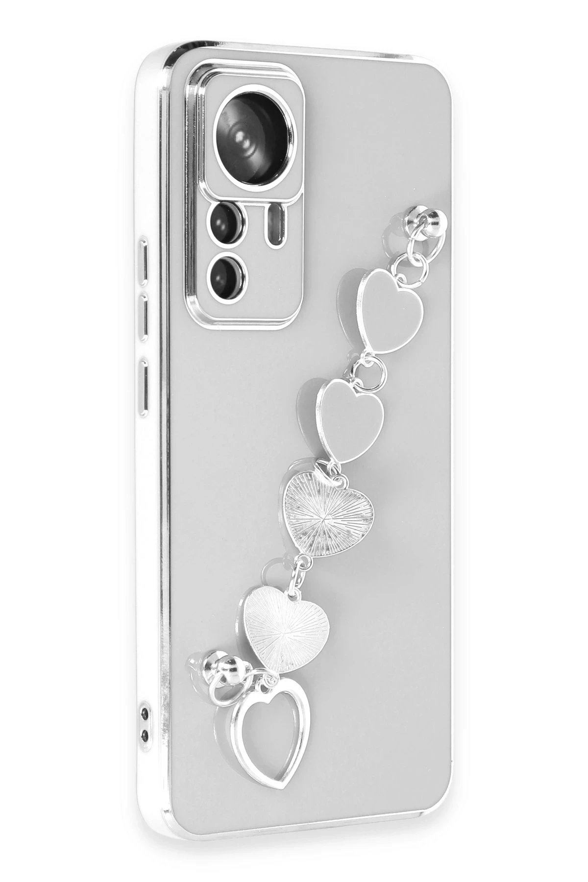 Newface Xiaomi Mi 12T Pro Kılıf Esila Silikon - Beyaz