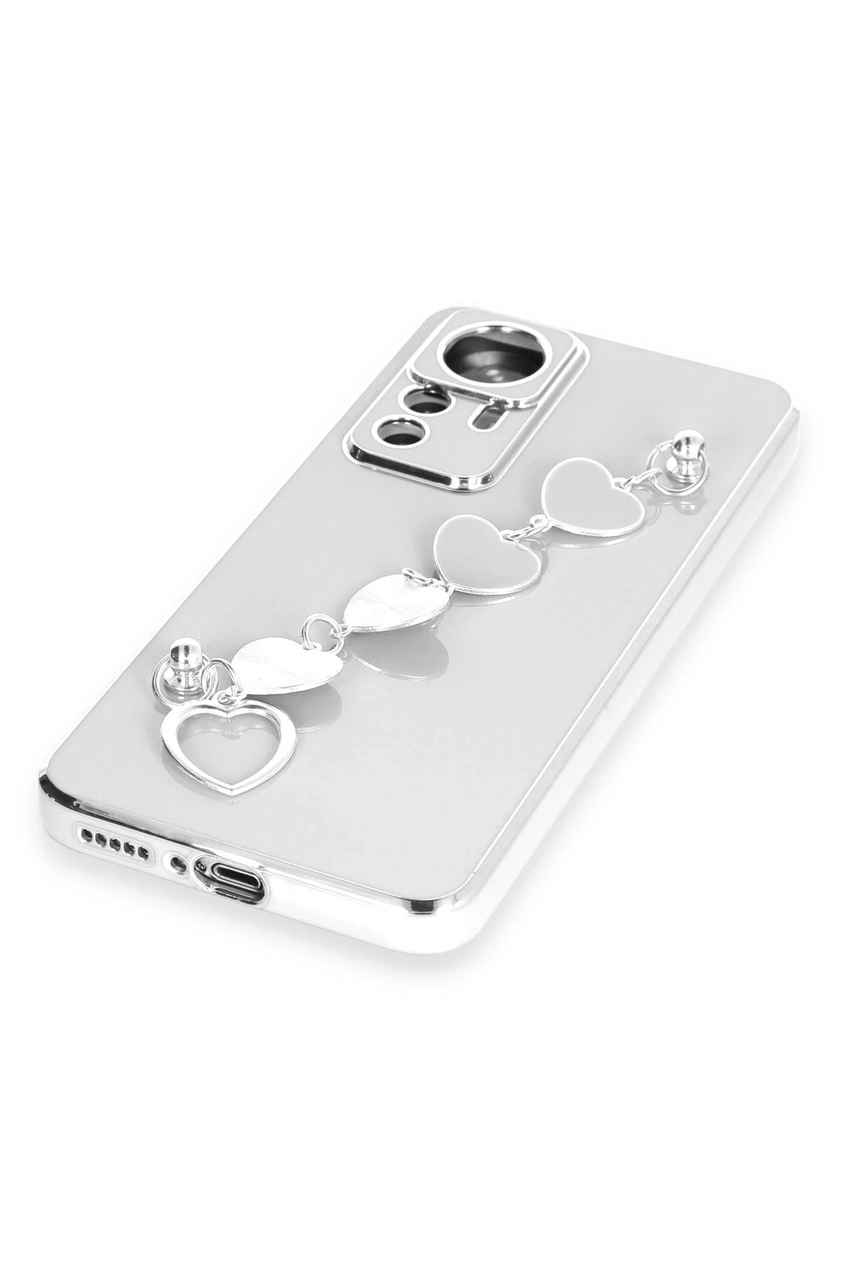 Newface Xiaomi Mi 12T Pro Kılıf Esila Silikon - Beyaz