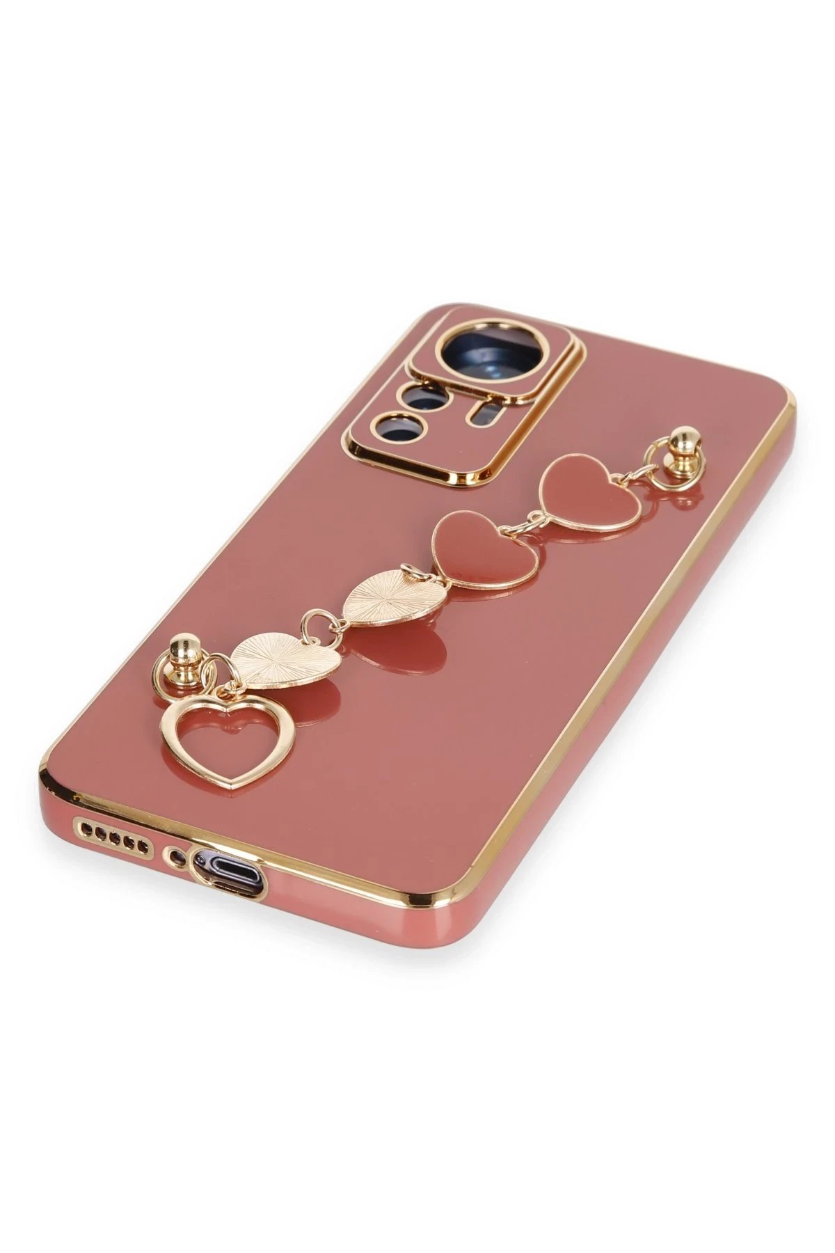 Newface Xiaomi Mi 12T Pro Kılıf Esila Silikon - Kırmızı