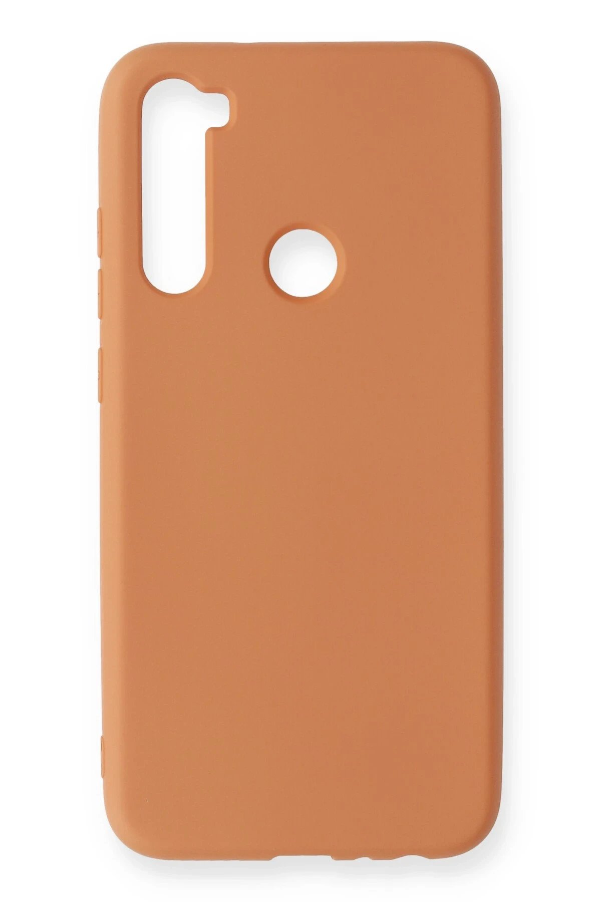 Newface Xiaomi Redmi Note 8 Kılıf Nano içi Kadife Silikon - Turuncu