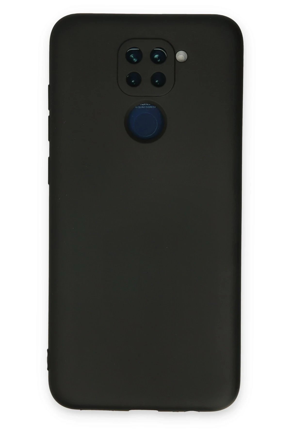 Newface Xiaomi Redmi Note 9 Kılıf Nano içi Kadife Silikon - Siyah