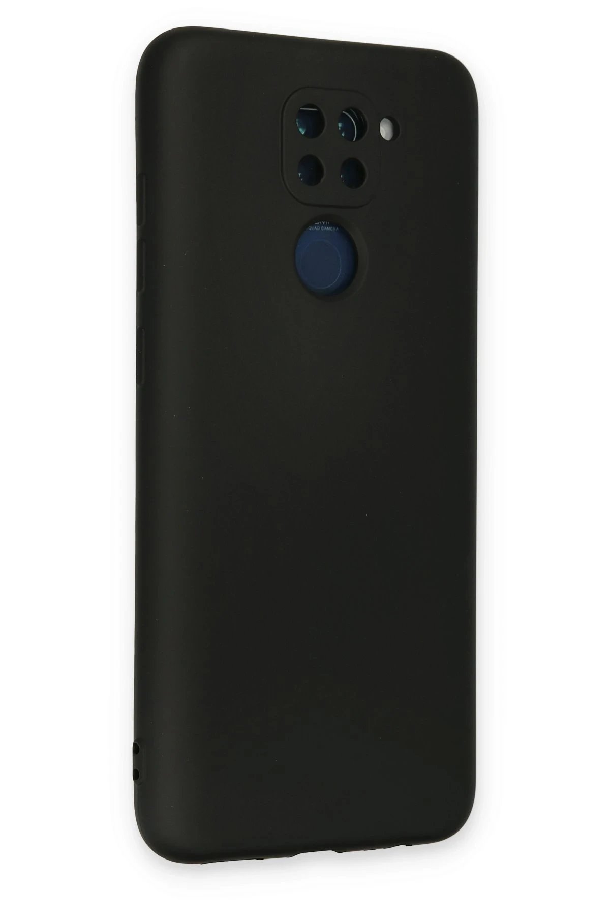 Newface Xiaomi Redmi Note 9 Kılıf Nano içi Kadife Silikon - Siyah