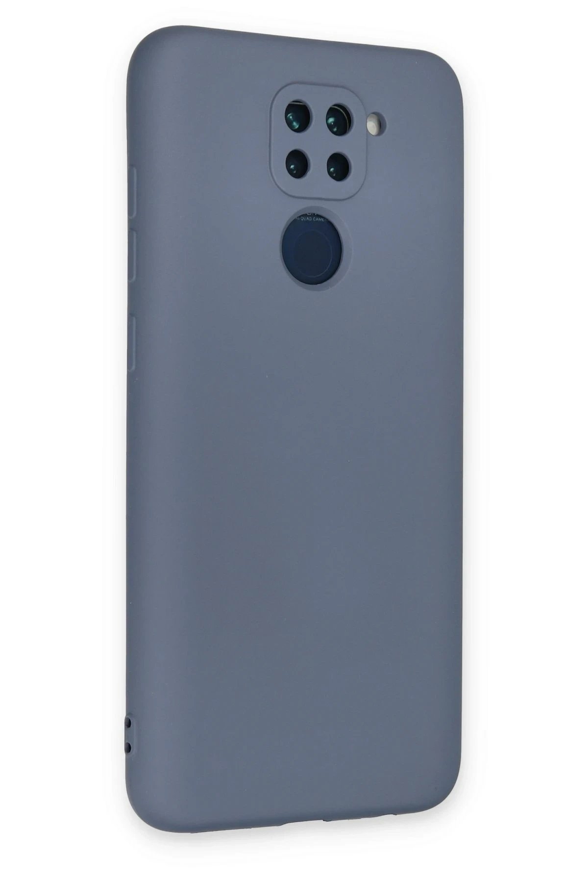 Newface Xiaomi Redmi Note 9 Kılıf Nano içi Kadife Silikon - Gri