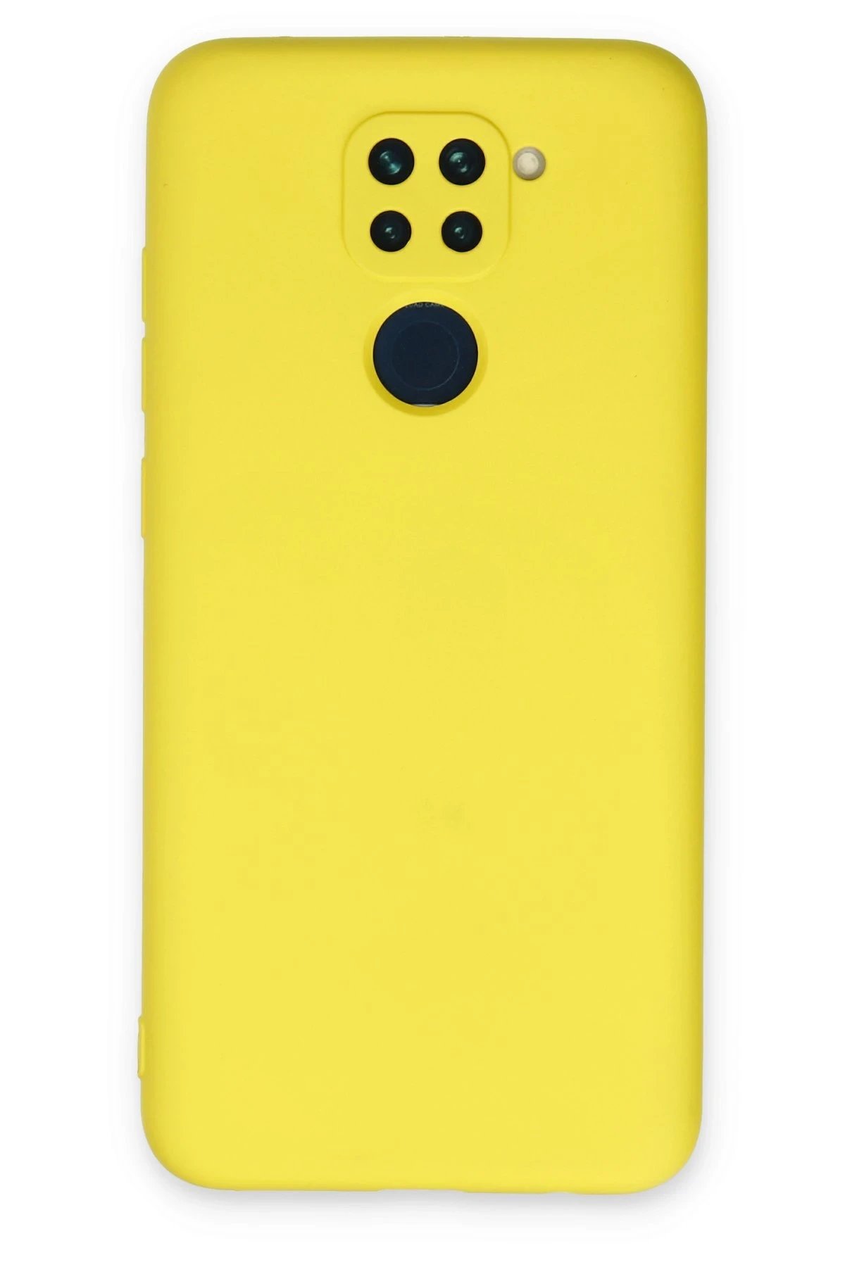 Newface Xiaomi Redmi Note 9 Kılıf Nano içi Kadife Silikon - Sarı