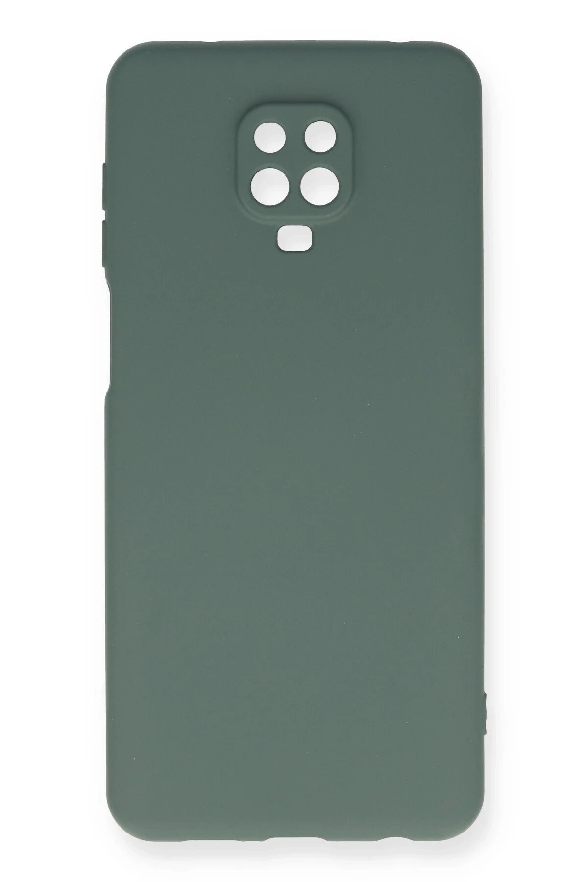 Newface Xiaomi Redmi Note 9 Pro Kılıf Nano içi Kadife Silikon - Koyu Yeşil