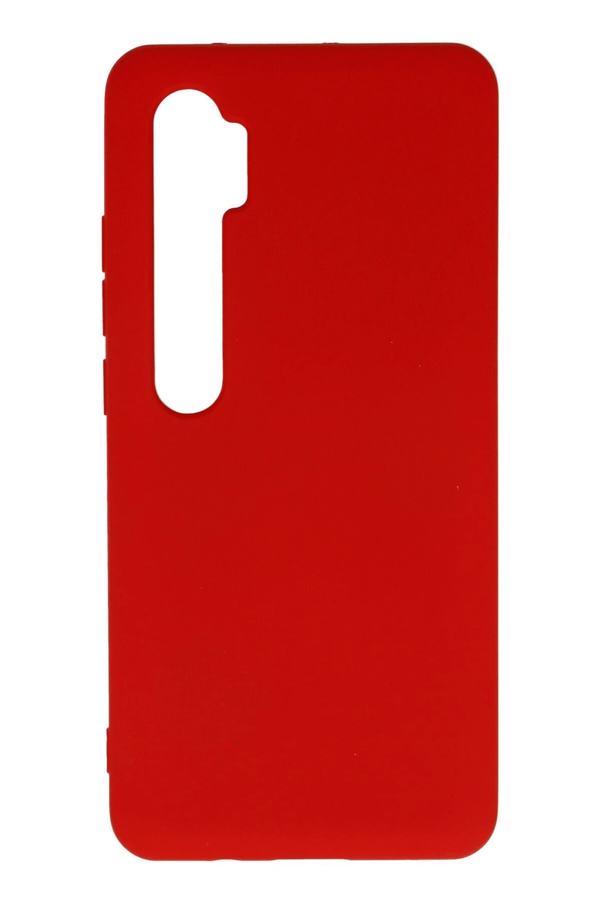 Newface Xiaomi Mi Note 10 Lite Kılıf Nano içi Kadife Silikon - Kırmızı