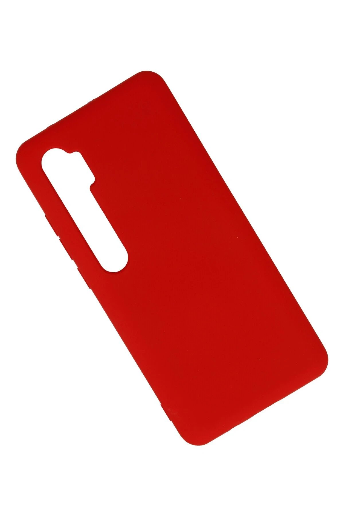 Newface Xiaomi Mi Note 10 Lite Kılıf Nano içi Kadife Silikon - Kırmızı