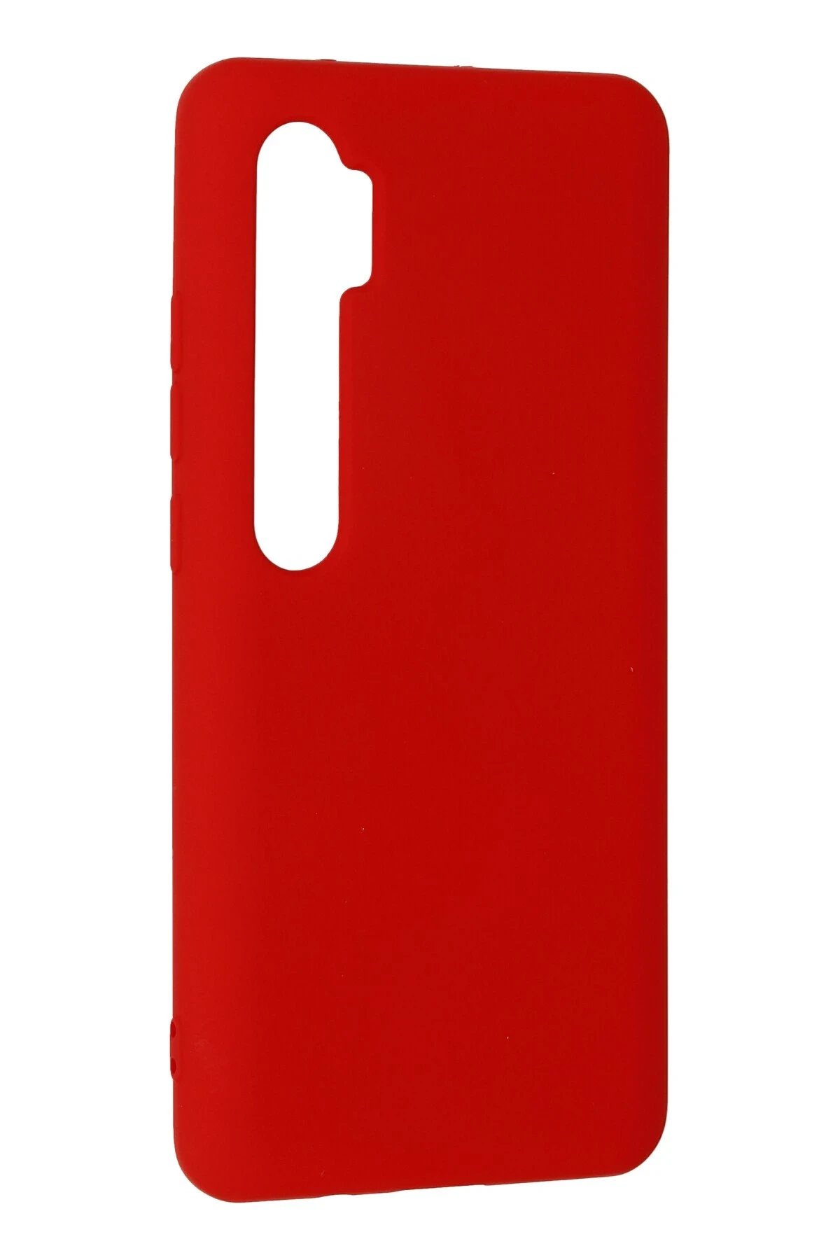 Newface Xiaomi Mi Note 10 Lite Kılıf Nano içi Kadife Silikon - Kırmızı