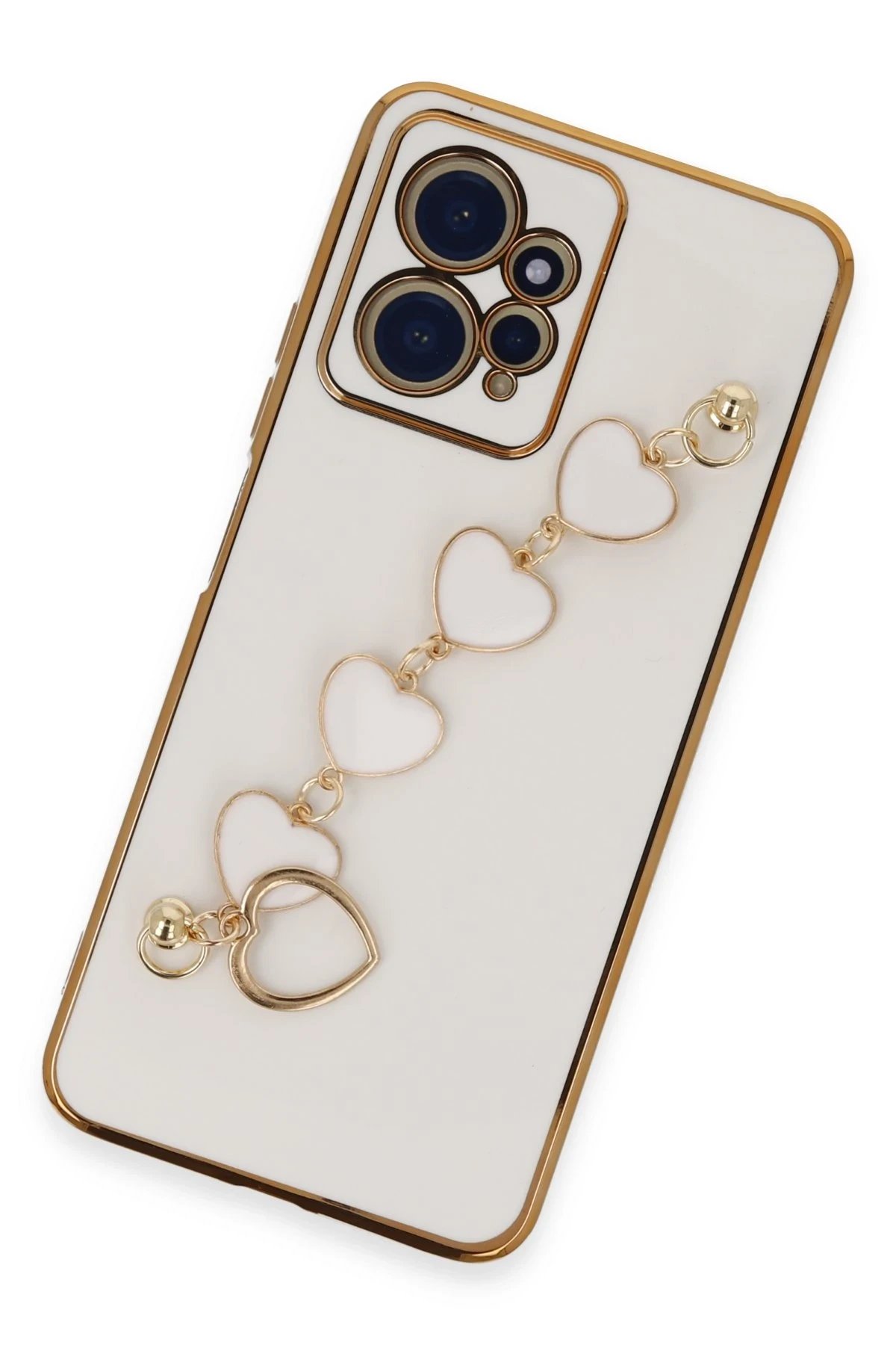 Newface Xiaomi Redmi Note 12 4G Kılıf Esila Silikon - Beyaz