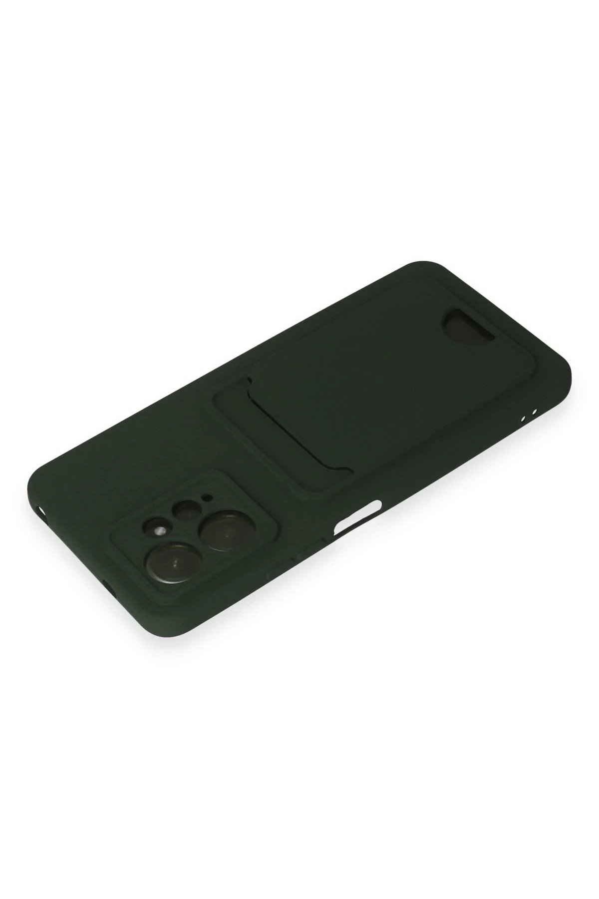 Newface Xiaomi Redmi Note 12 4G Kılıf Kelvin Kartvizitli Silikon - Koyu Yeşil