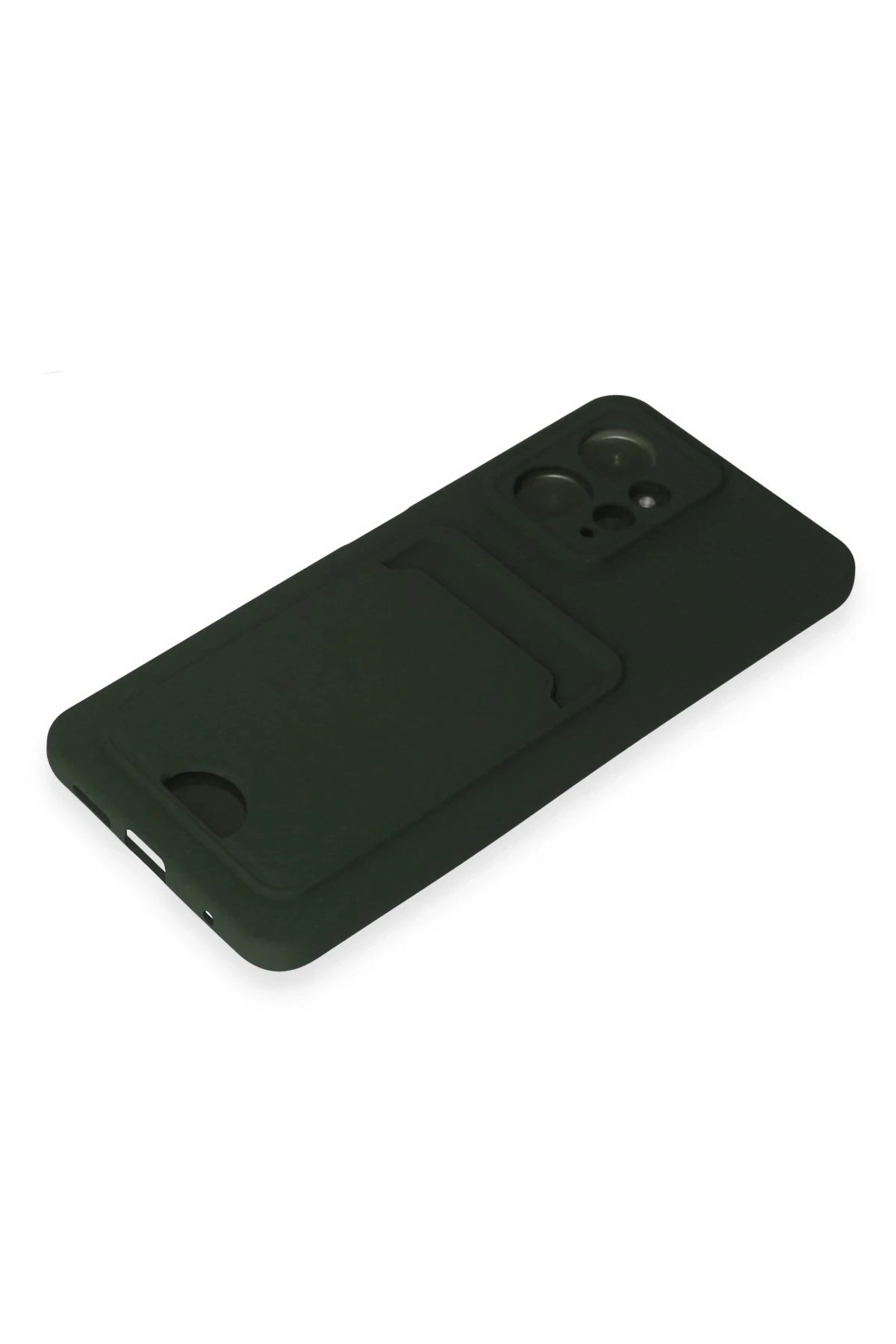 Newface Xiaomi Redmi Note 12 4G Kılıf Kelvin Kartvizitli Silikon - Koyu Yeşil