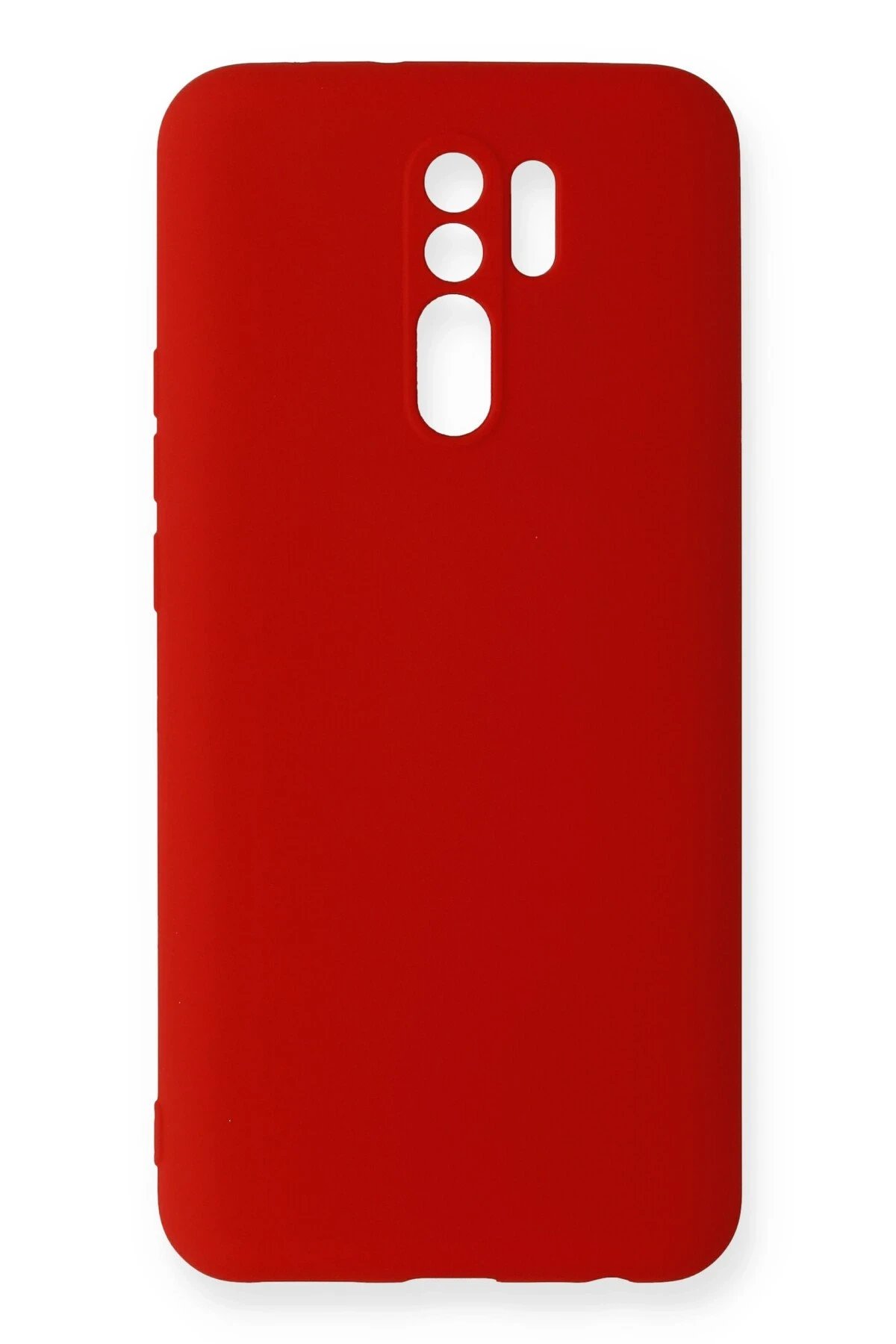 Newface Xiaomi Redmi 9 Kılıf Nano içi Kadife Silikon - Kırmızı