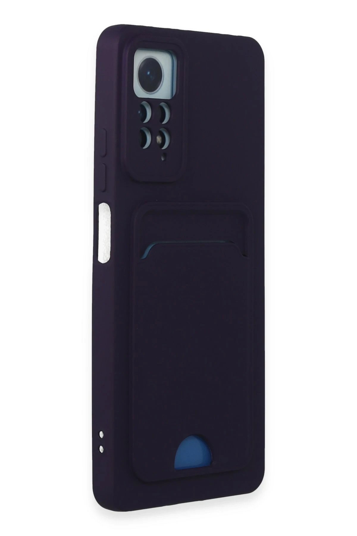 Newface Xiaomi Redmi Note 11 Pro Kılıf Kelvin Kartvizitli Silikon - Derin Mor