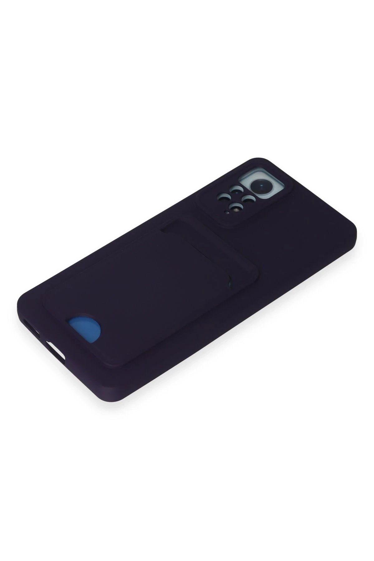 Newface Xiaomi Redmi Note 11 Pro Kılıf Kelvin Kartvizitli Silikon - Derin Mor