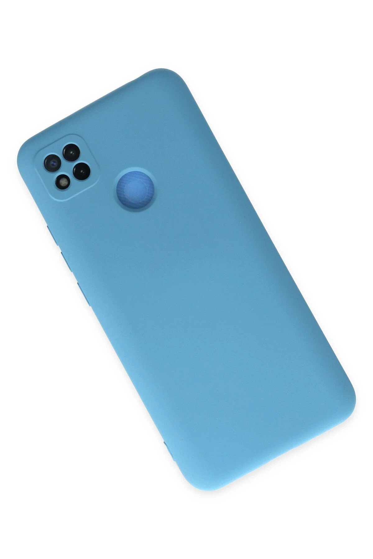 Newface Xiaomi Redmi 9C Kılıf Nano içi Kadife Silikon - Mavi