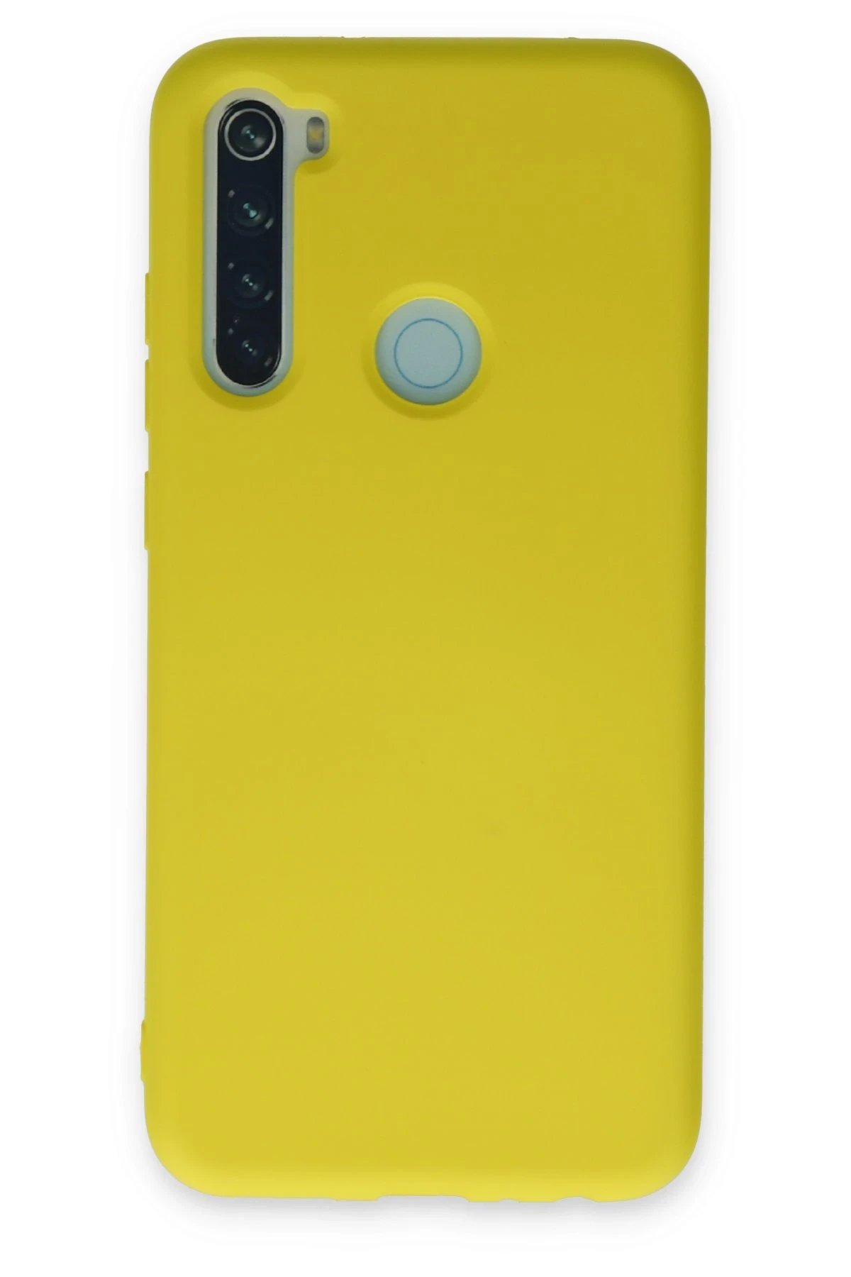 Newface Xiaomi Redmi Note 8 Kılıf Nano içi Kadife Silikon - Sarı