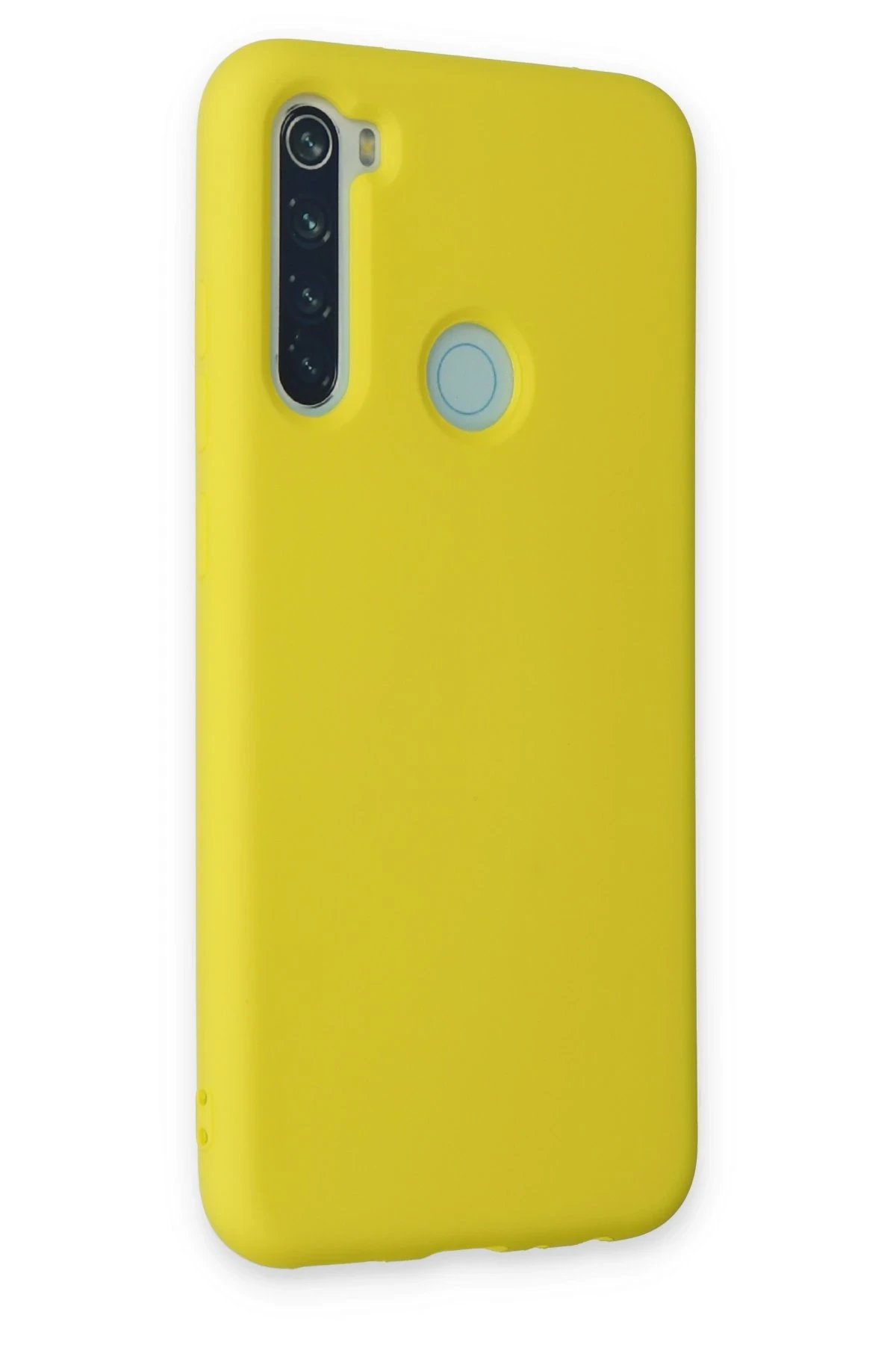 Newface Xiaomi Redmi Note 8 Kılıf Nano içi Kadife Silikon - Sarı