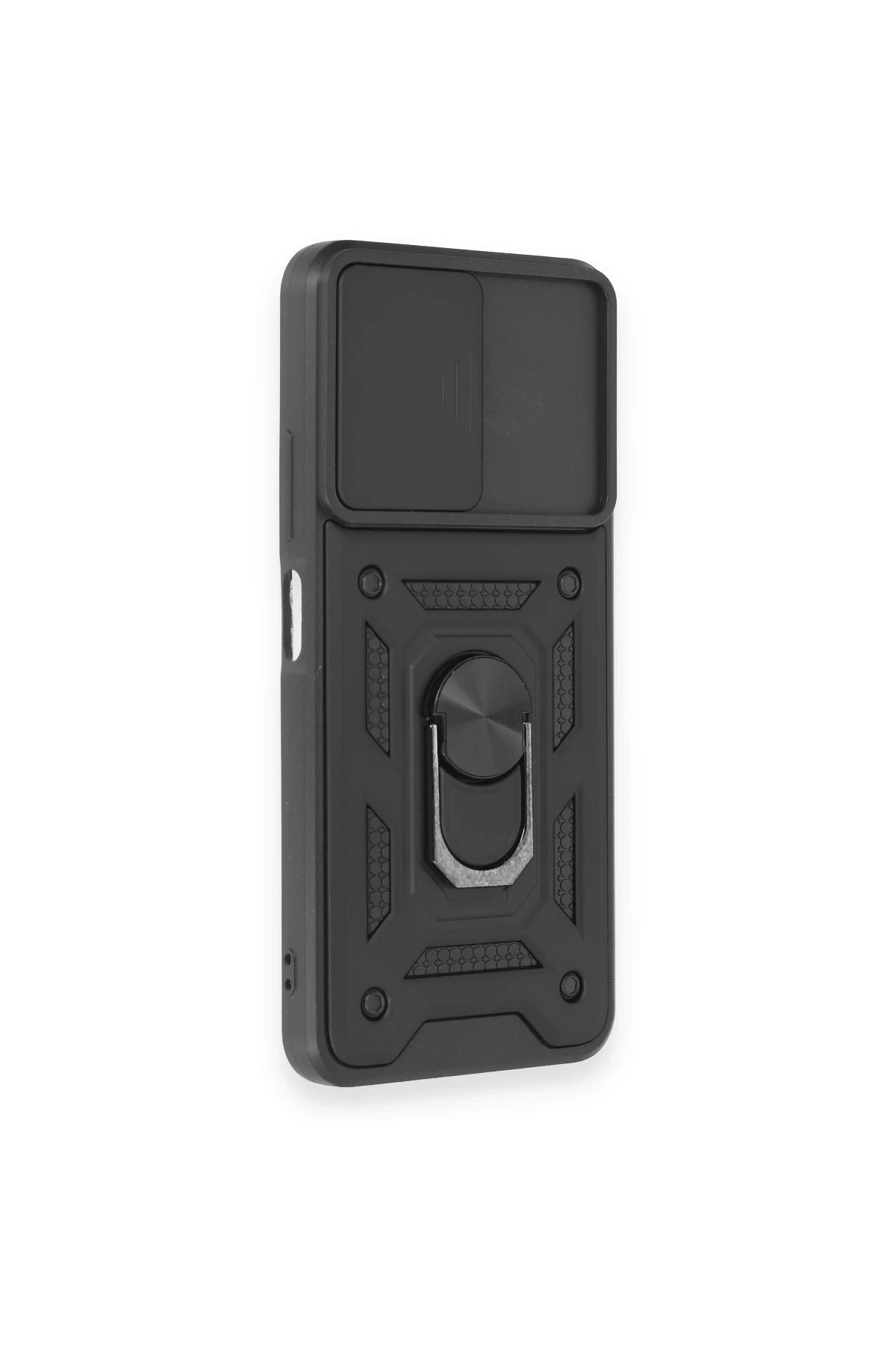 Newface Xiaomi Redmi Note 12 4G Kılıf Pars Lens Yüzüklü Silikon - Siyah