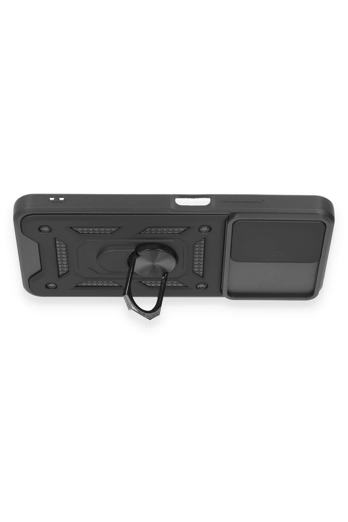 Newface Xiaomi Redmi Note 12 4G Kılıf Pars Lens Yüzüklü Silikon - Siyah