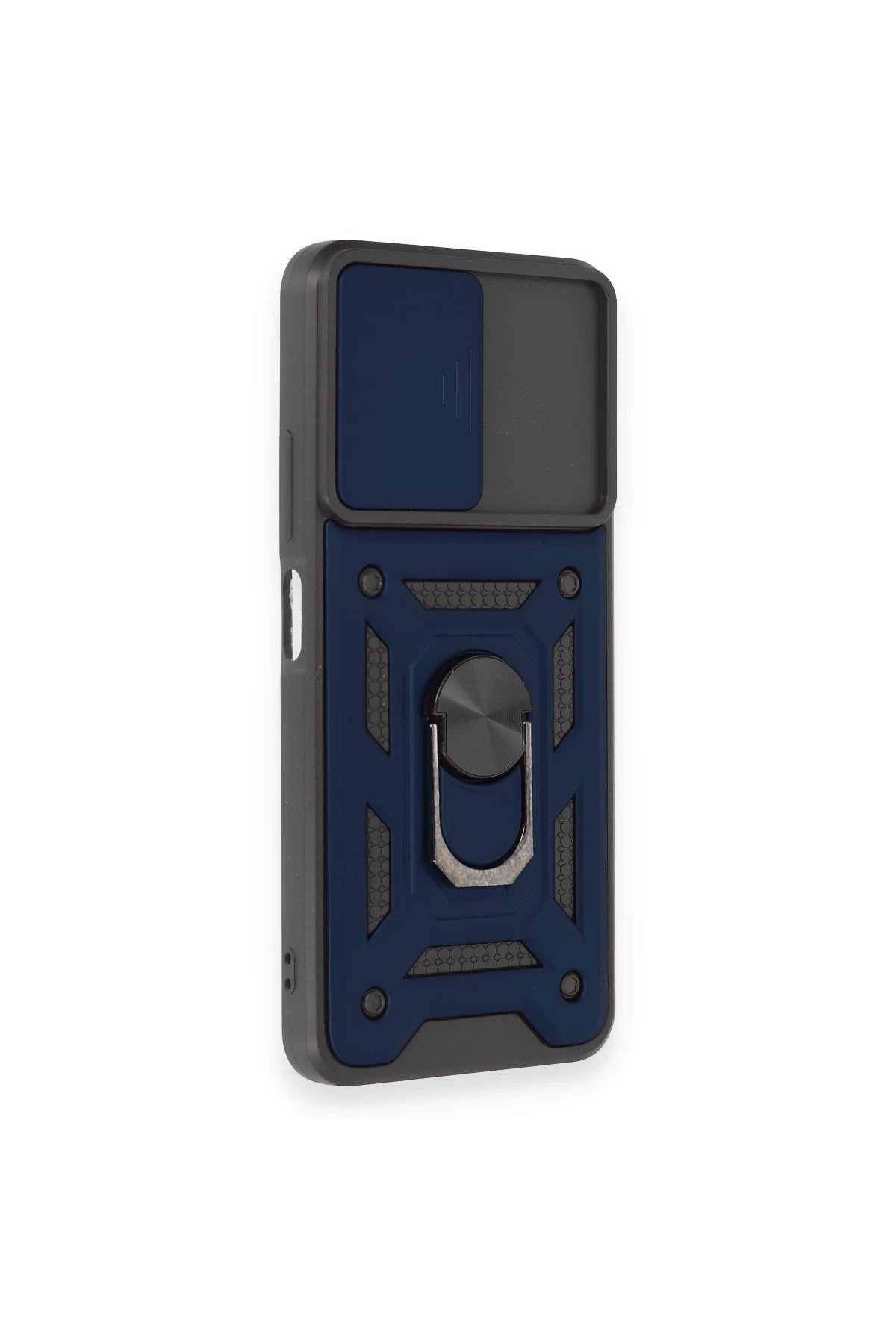 Newface Xiaomi Redmi Note 12 4G Kılıf Pars Lens Yüzüklü Silikon - Lacivert