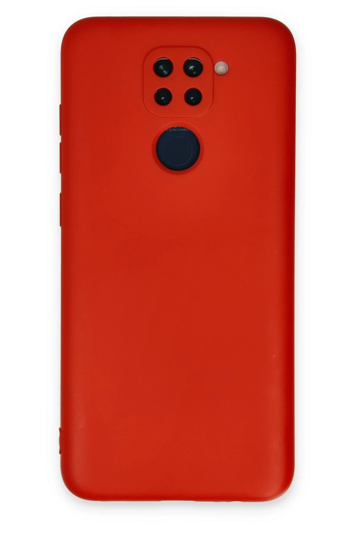 Newface Xiaomi Redmi Note 9 Kılıf Nano içi Kadife Silikon - Kırmızı