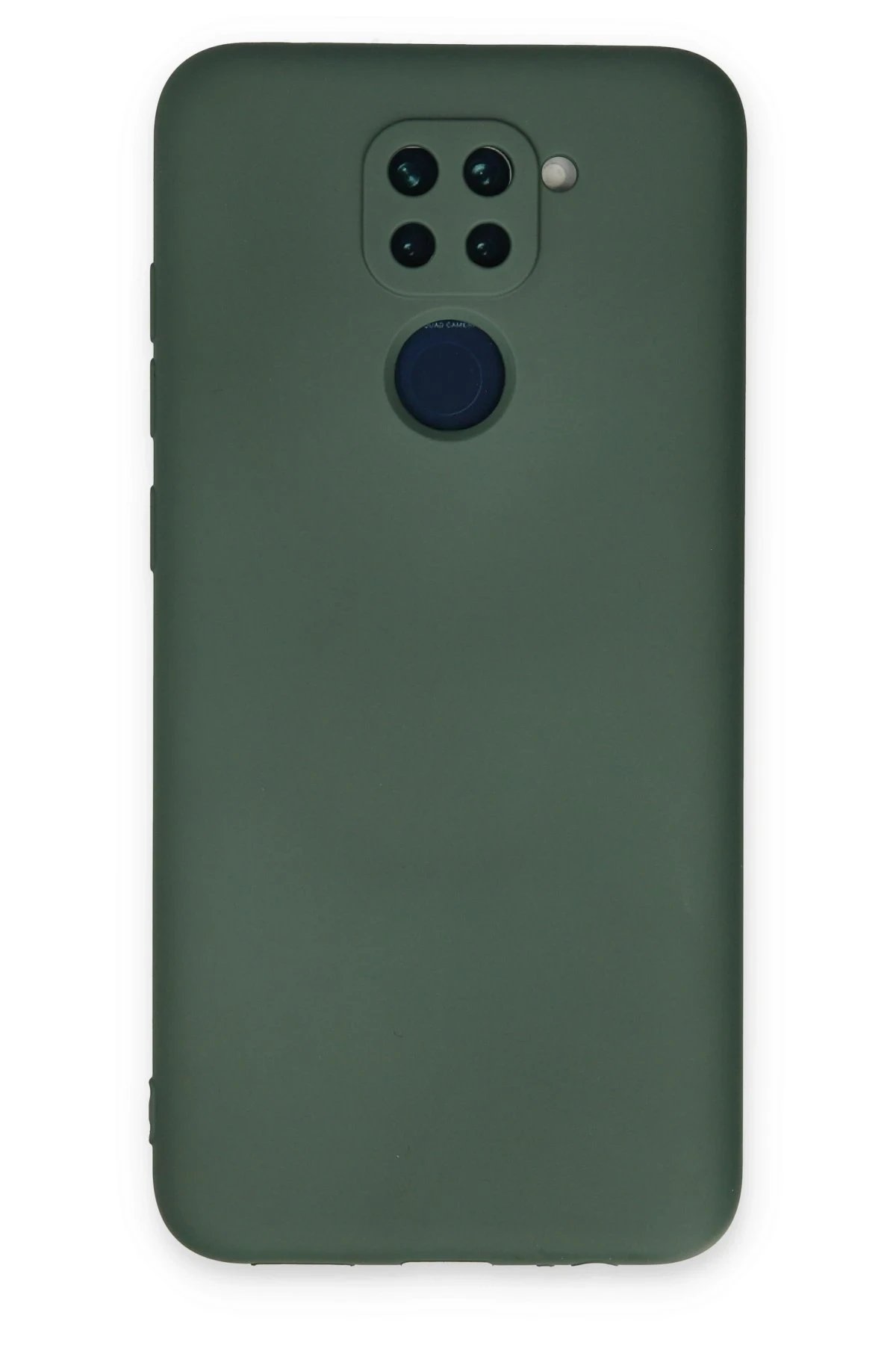 Newface Xiaomi Redmi Note 9 Kılıf Nano içi Kadife Silikon - Koyu Yeşil