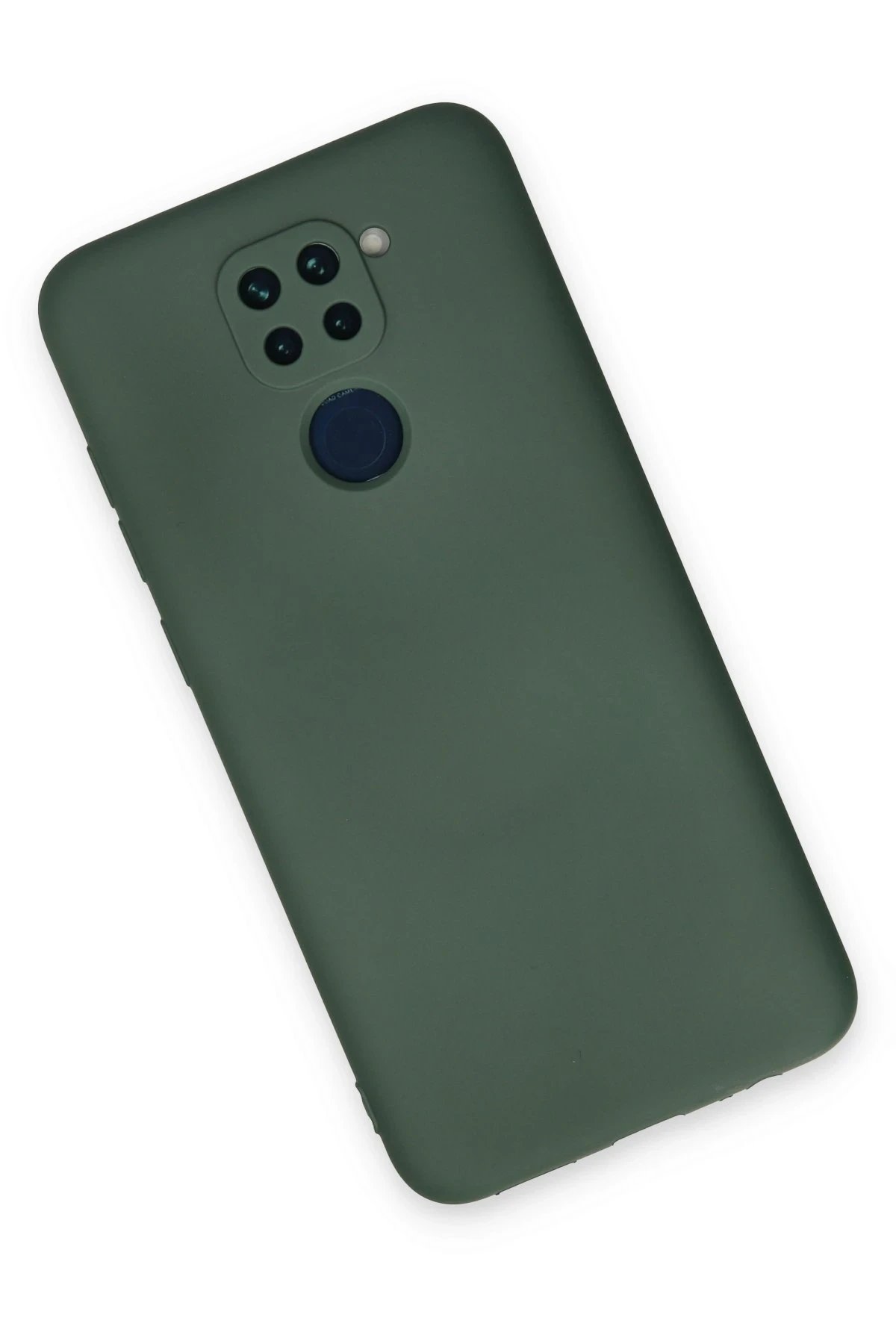 Newface Xiaomi Redmi Note 9 Kılıf Nano içi Kadife Silikon - Koyu Yeşil