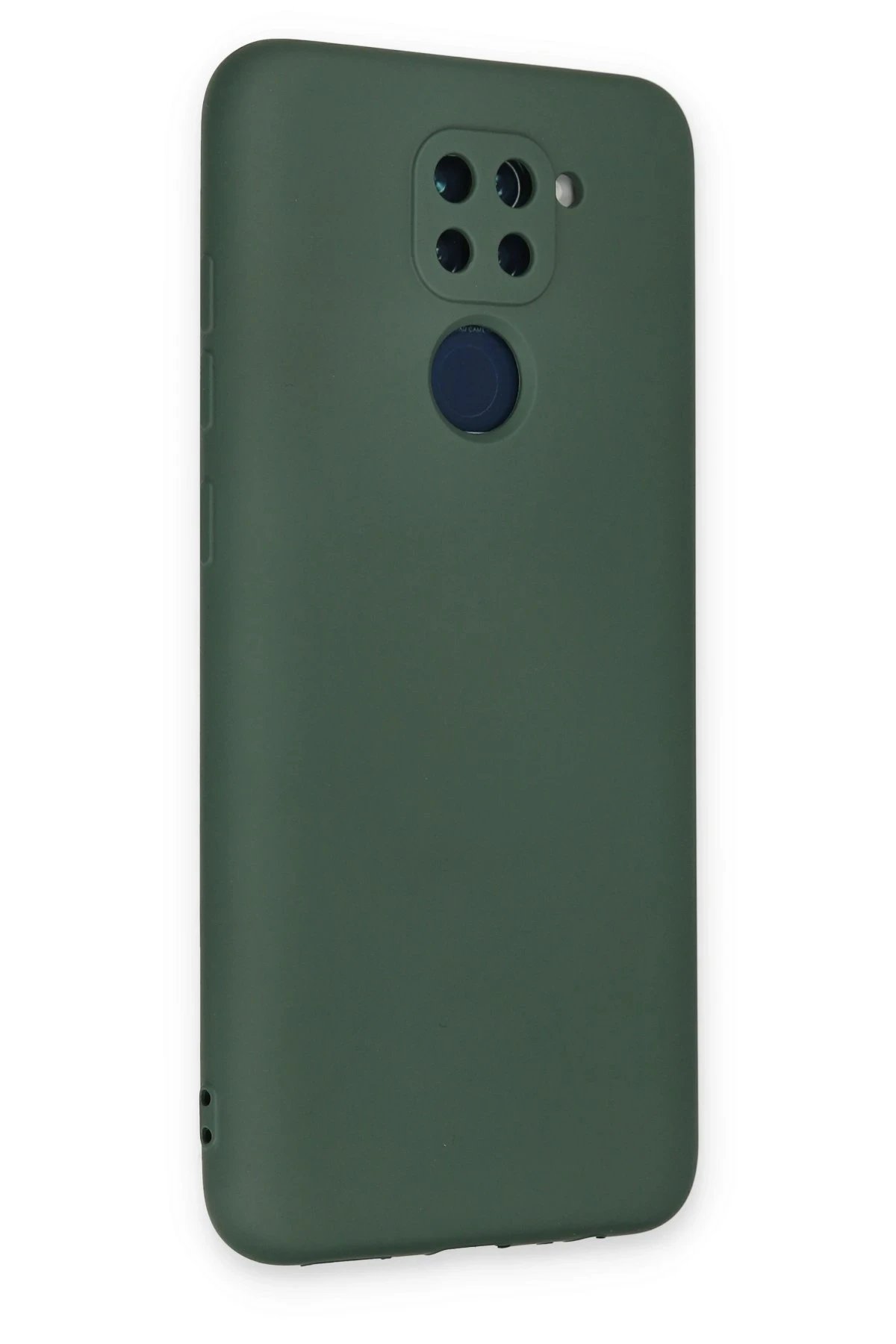 Newface Xiaomi Redmi Note 9 Kılıf Nano içi Kadife Silikon - Koyu Yeşil